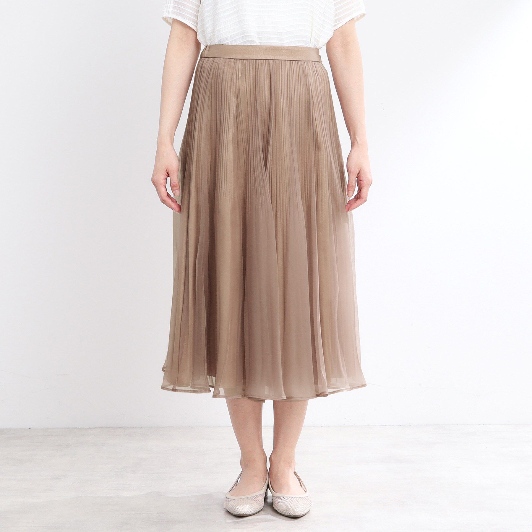 Reflect「【R‐QUALITY／手洗い可】シアープリーツスカート」|スカート|