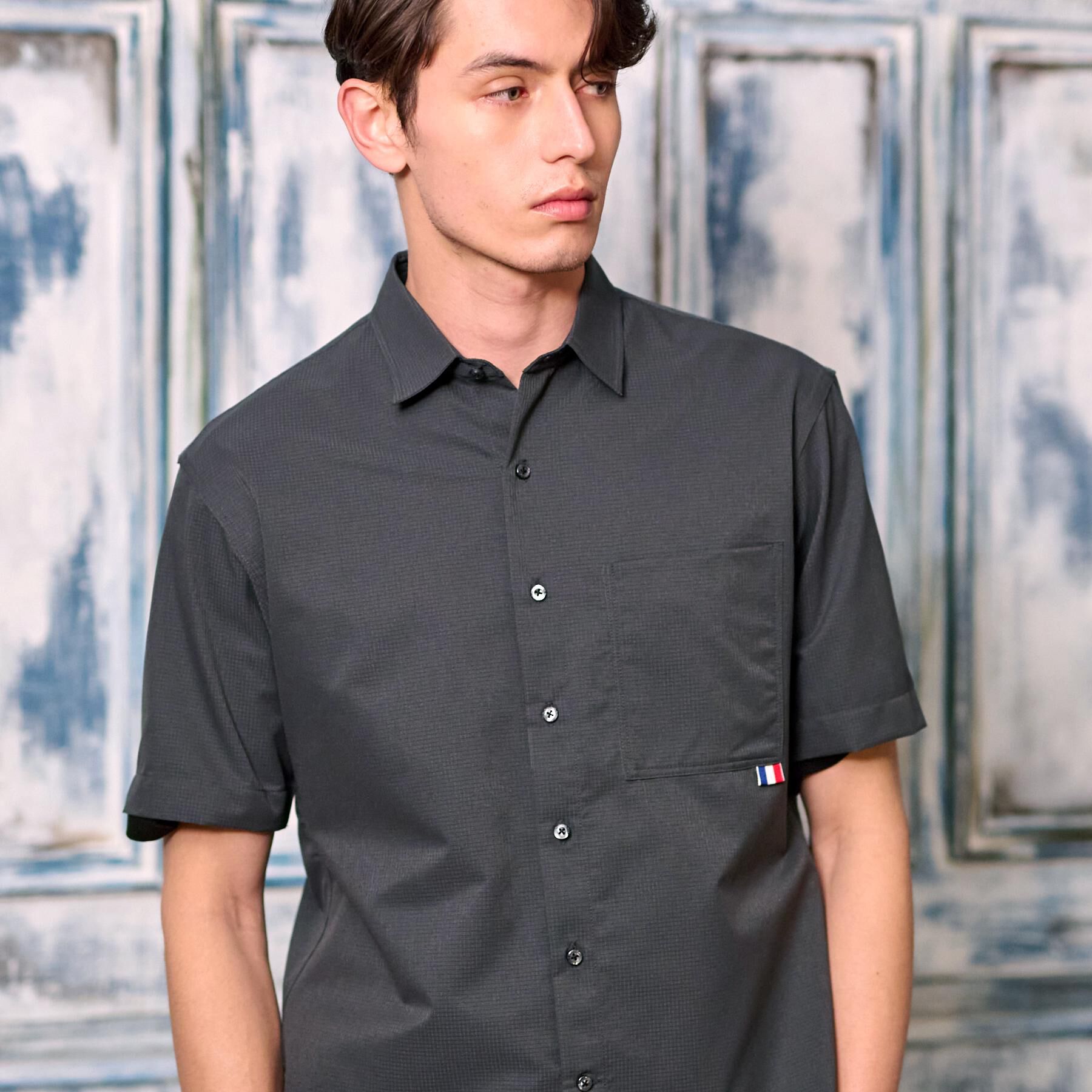 DRESSTERIOR「【セットアップ可/撥水性/UVカット/Safari5月号掲載】COOL DOTS ショートスリーブシ」|シャツ・ブラウス|