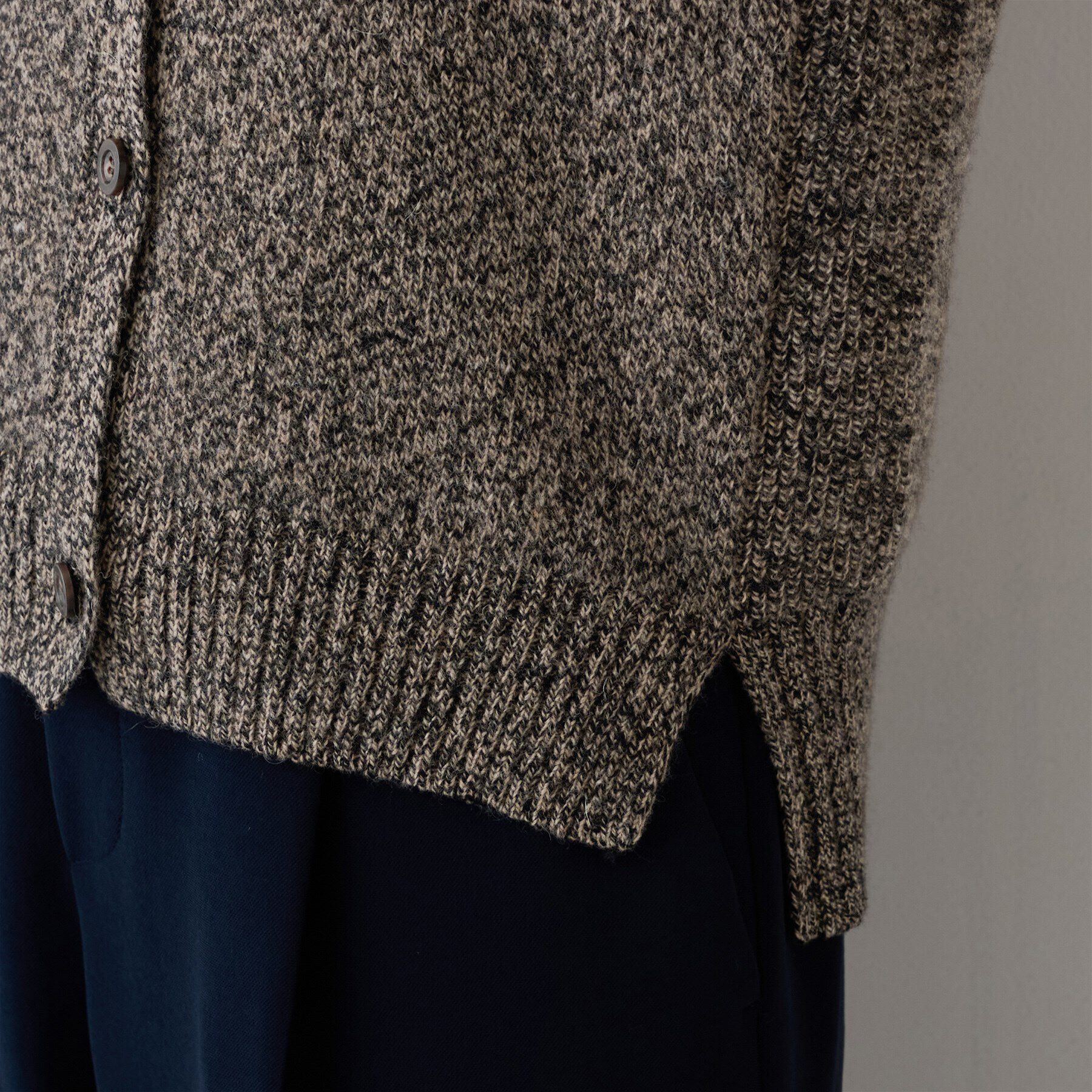 INDIVI「【日本製／インポート糸】MIX素材ニットカーディガン」|カーディガン|