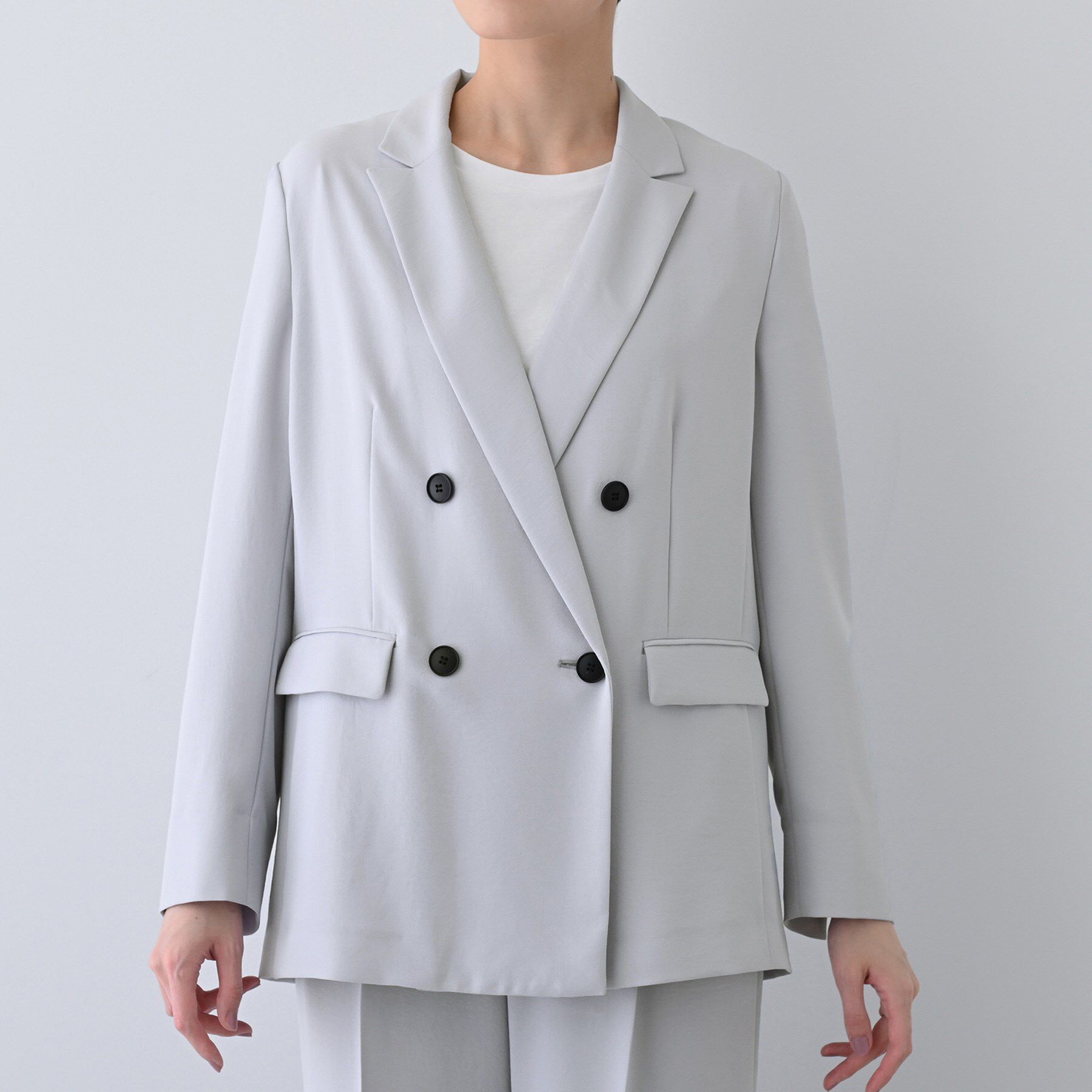 INDIVI「【着る日傘/遮熱/UVケア】ダブルジャケット」|スーツ|