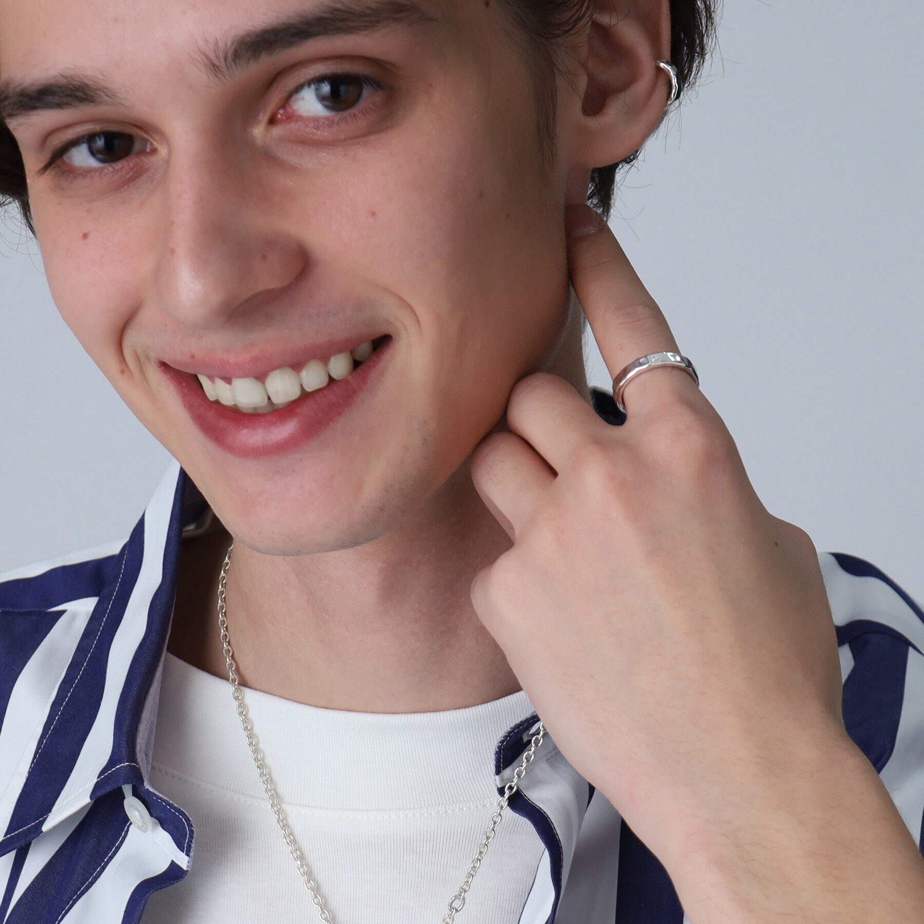 TAKEO KIKUCHI「【MADE IN JAPAN】テクスチャーシルバーリング」|リング|