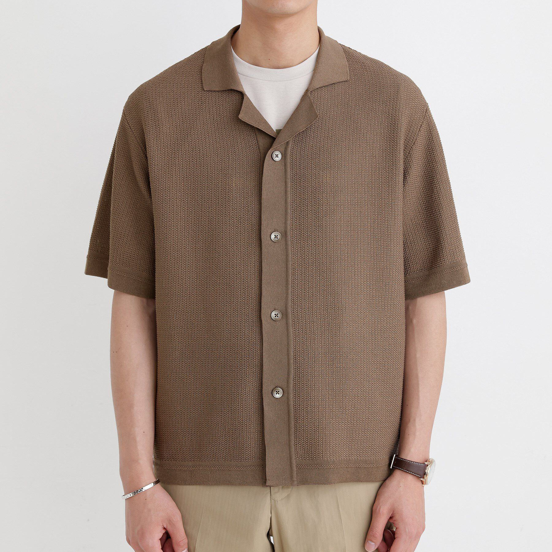 TAKEO KIKUCHI「ニットシャツ カーディガン」|カーディガン|