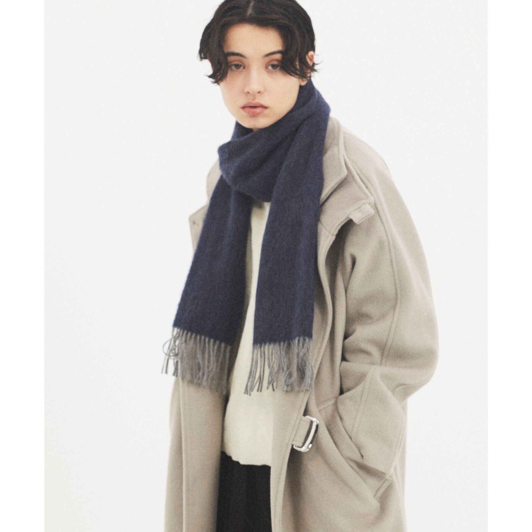 tk.TAKEO KIKUCHI「【カシミヤ100%】ピュアカシミヤリバーシブルマフラー」|ストール|
