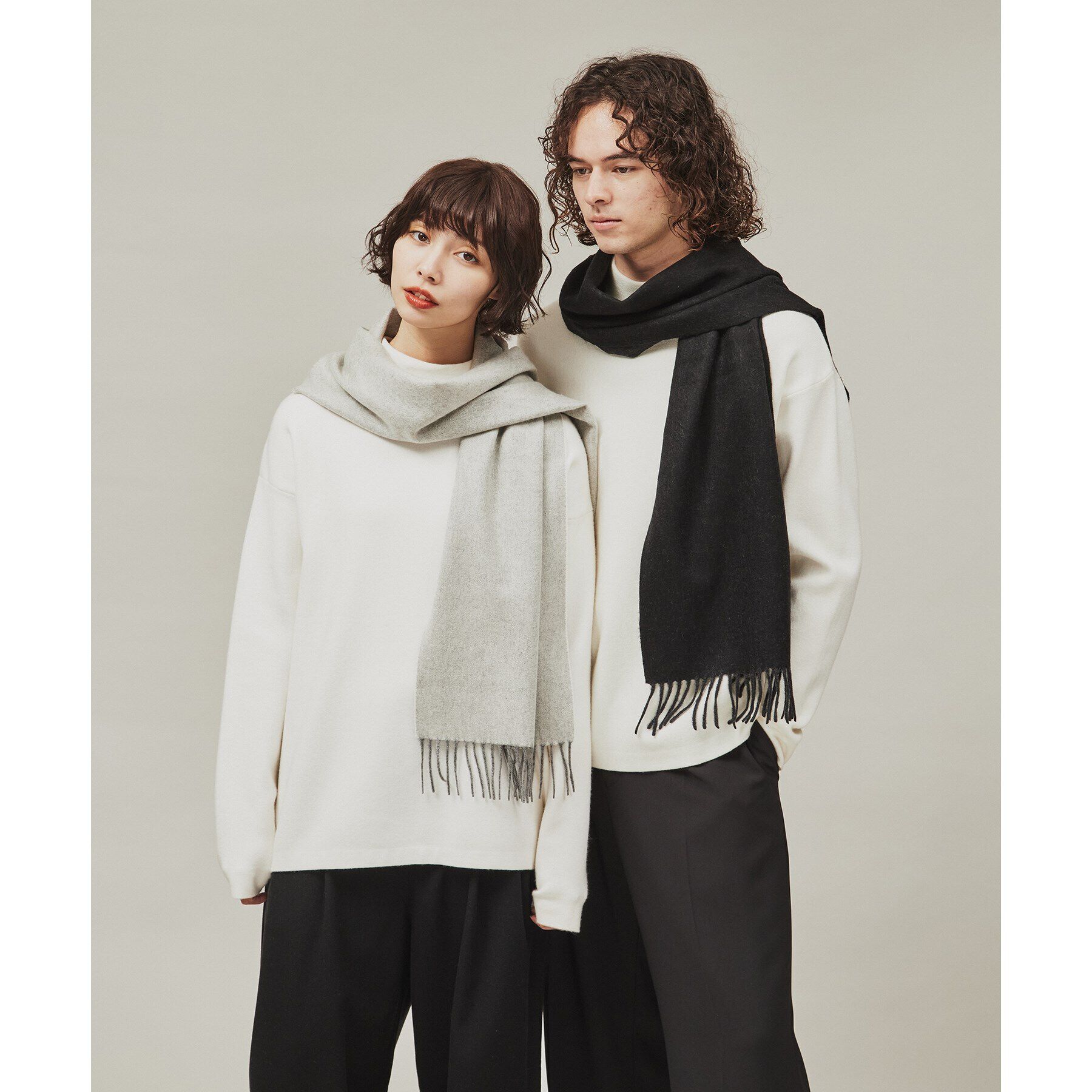tk.TAKEO KIKUCHI「【カシミヤ100%】ピュアカシミヤリバーシブルマフラー」|ストール|