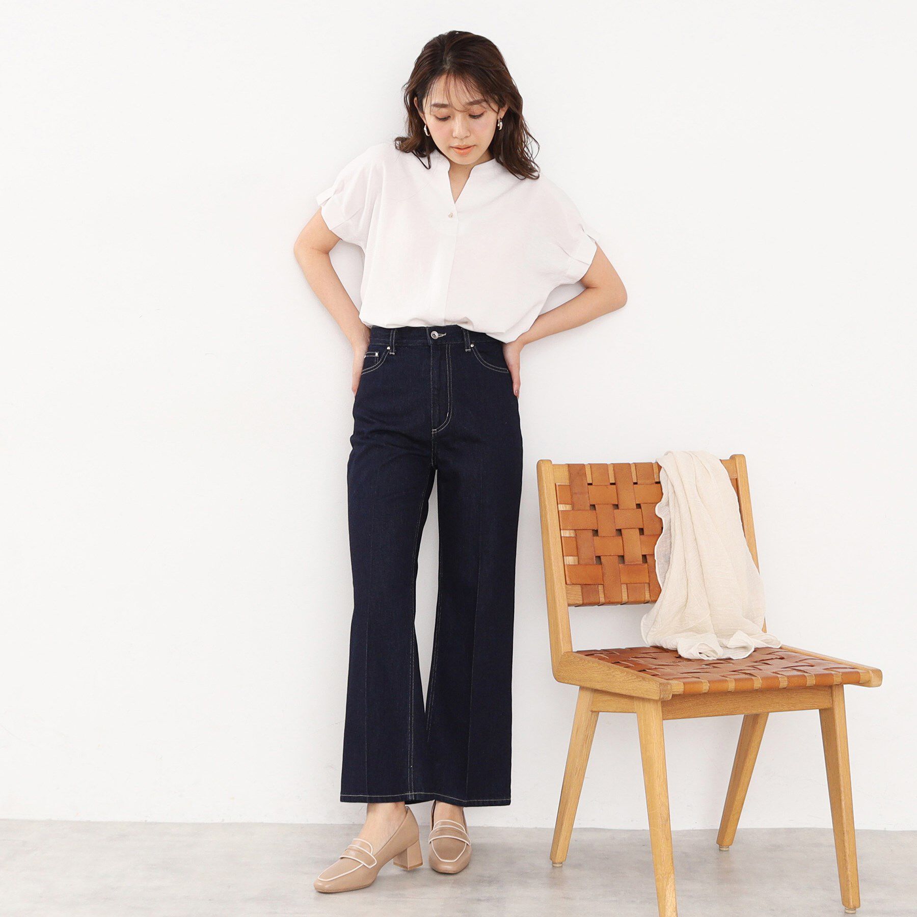 index「スクエアトゥヒールローファー」|パンプス|