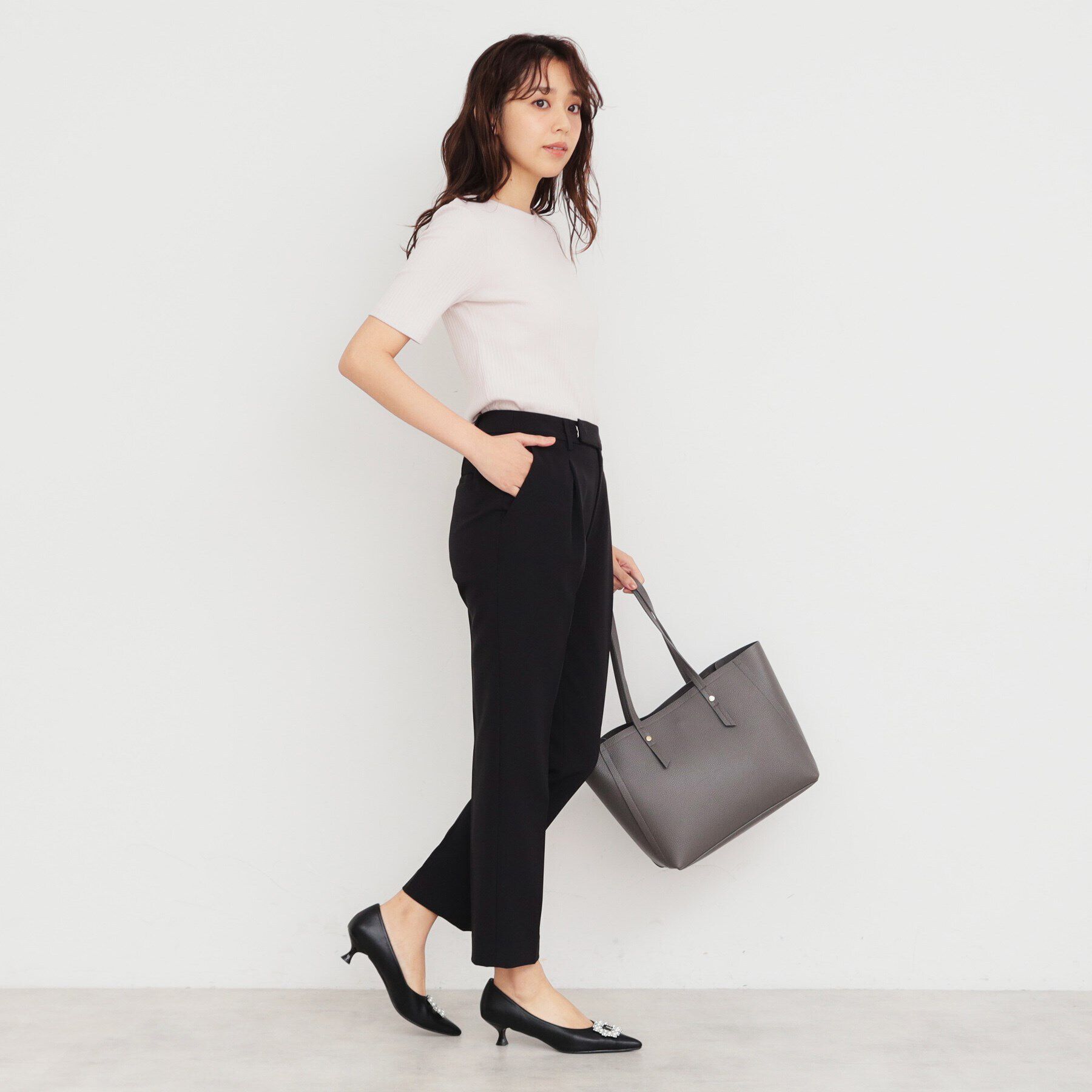 index「ストレッチテーパードパンツ/セットアップ対応 【洗濯機洗い可/防シワ/イージーアイロン】」|その他|