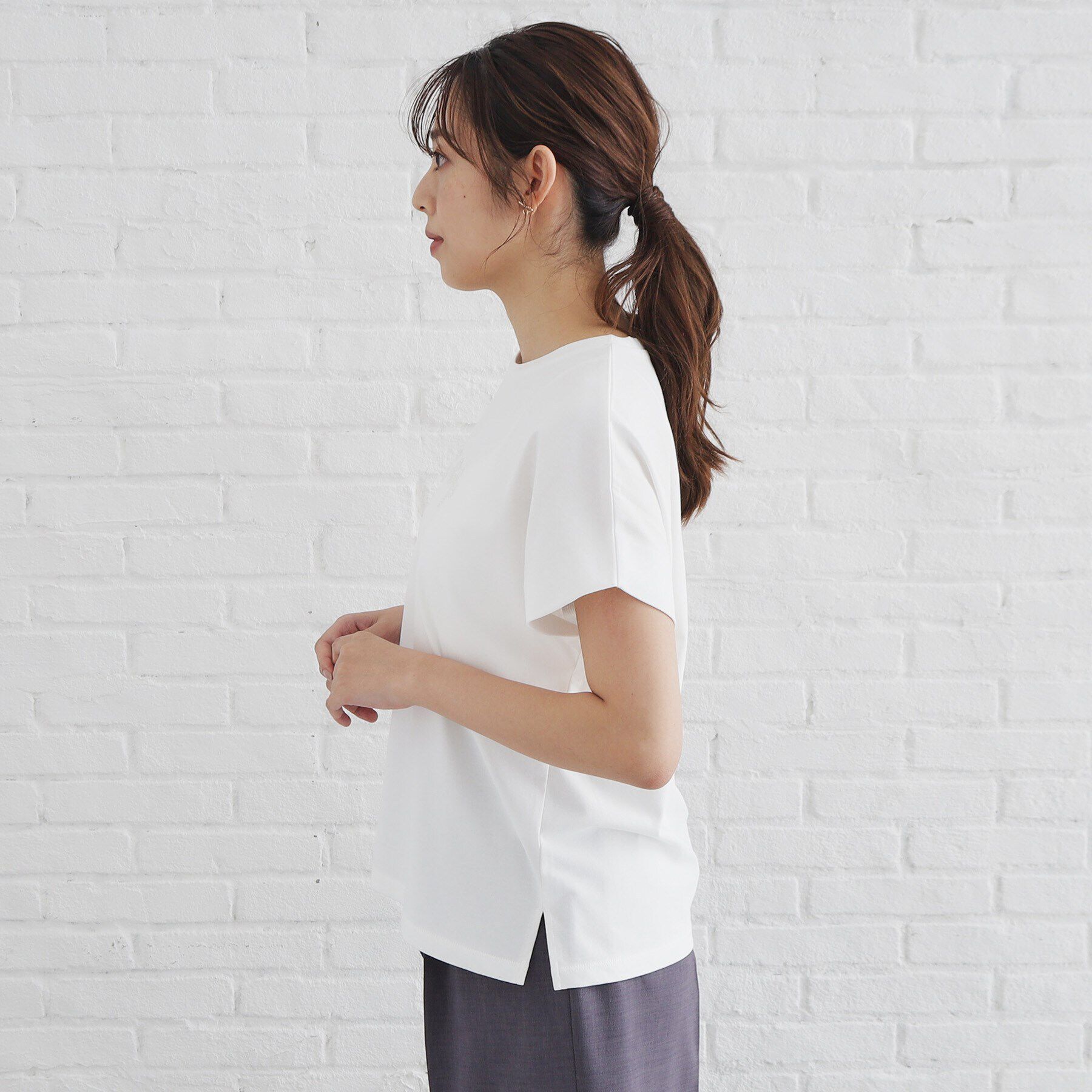 index「UV ビーズロゴデザインTシャツ【接触冷感/手洗い可】」|Tシャツ・カットソー|