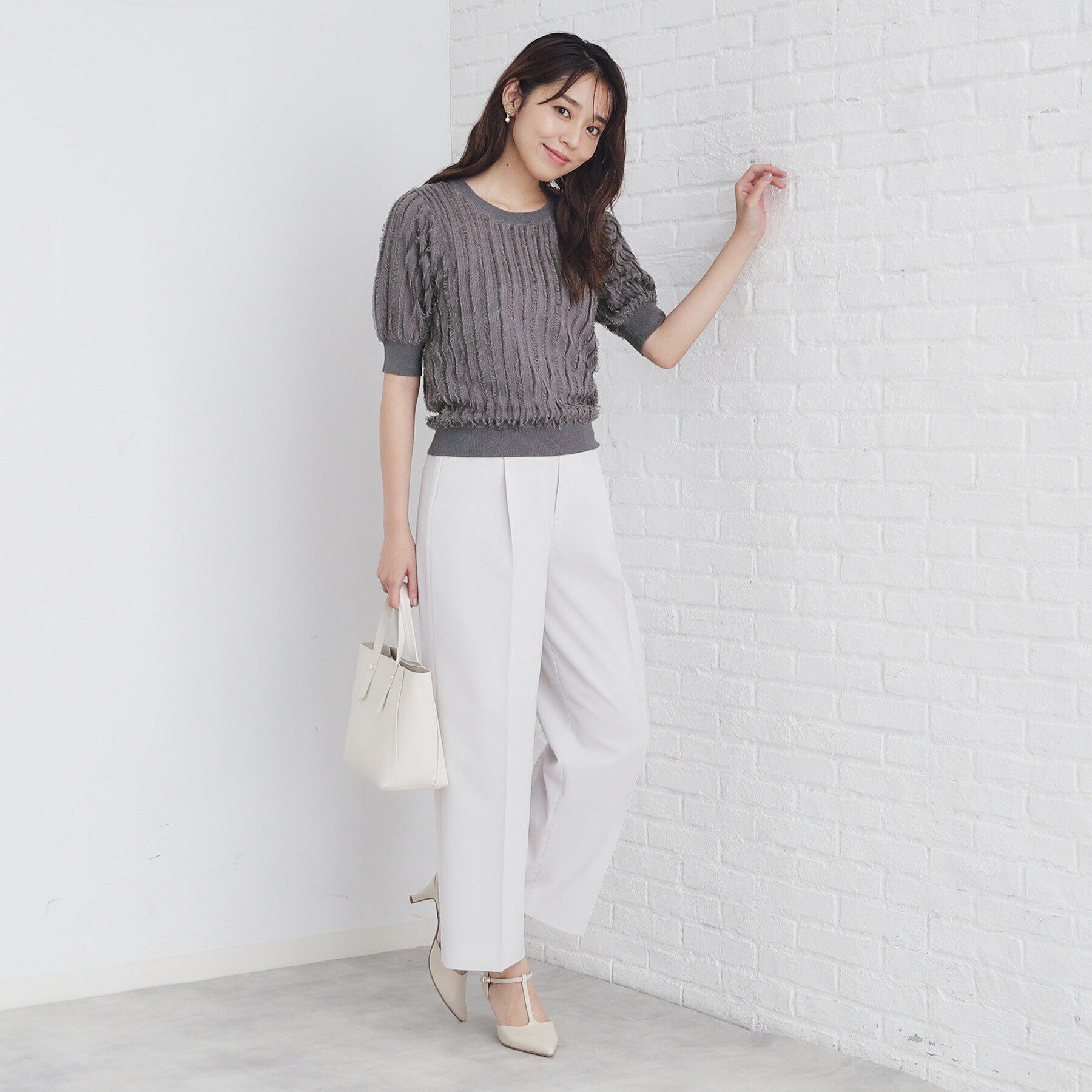 index「カットフリンジニットトップス/セットアップ対応【洗濯機洗い可】」|ニット・セーター|