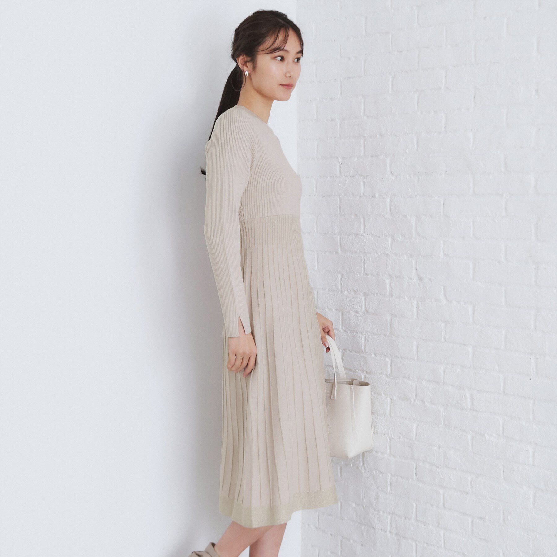 index「《XS-LLsize》マルチウェイニットワンピース【洗濯機洗い可】」|ワンピース|