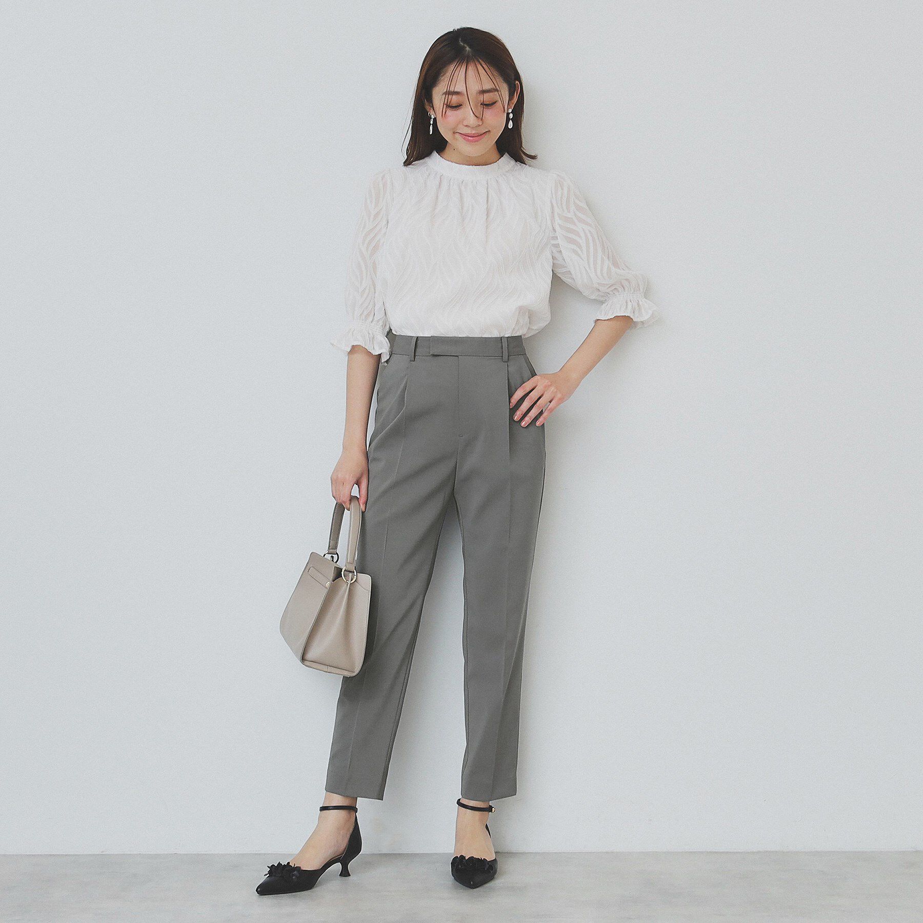 index「ストレッチテーパードパンツ/セットアップ対応【洗濯機洗い可/抗ピル/接触冷感】」|その他|