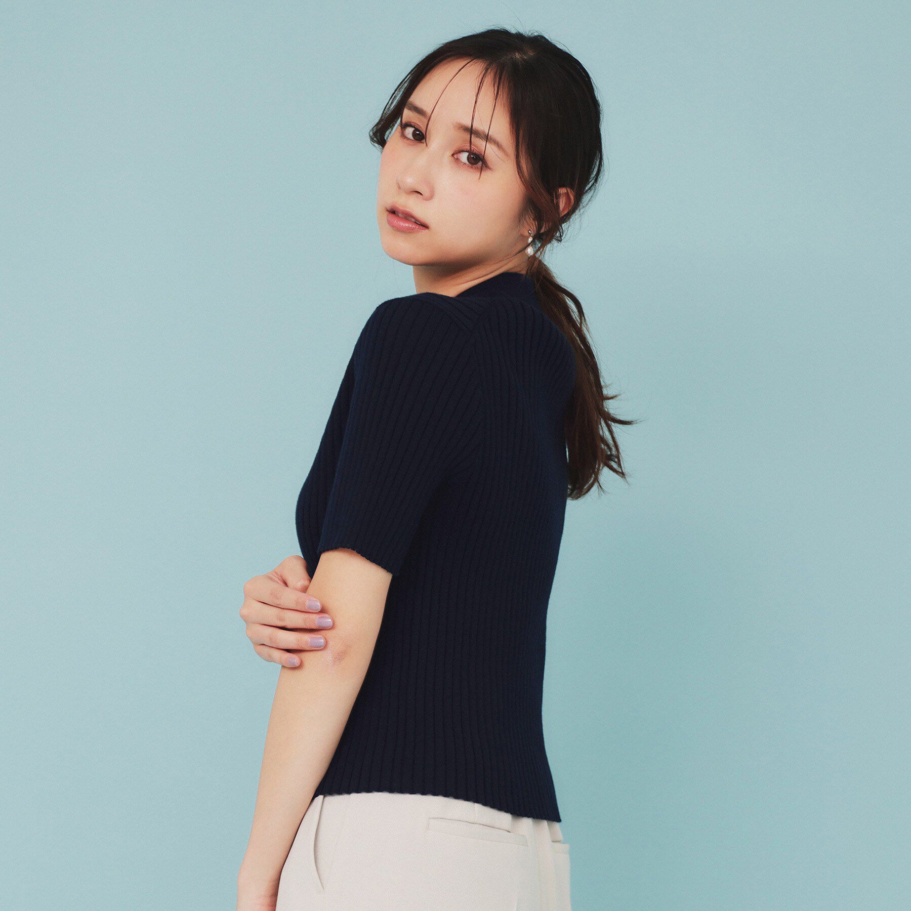 index「マルチボーダーダブルジップニット【洗濯機洗い可】」|カーディガン|