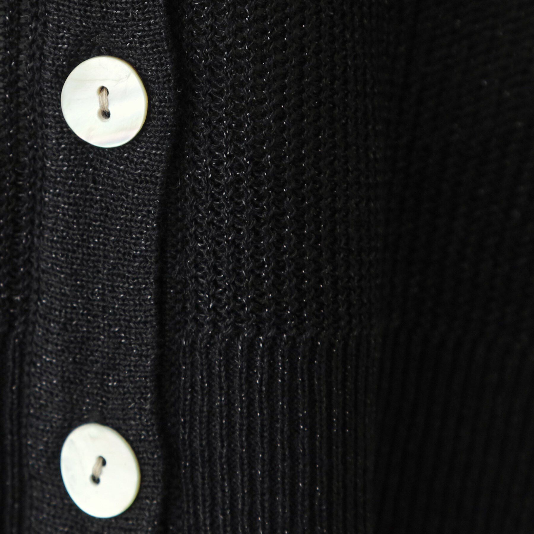 OPAQUE.CLIP「ラメメッシュVネックニットカーディガン【洗濯機洗い可/抗ピル】」|カーディガン|