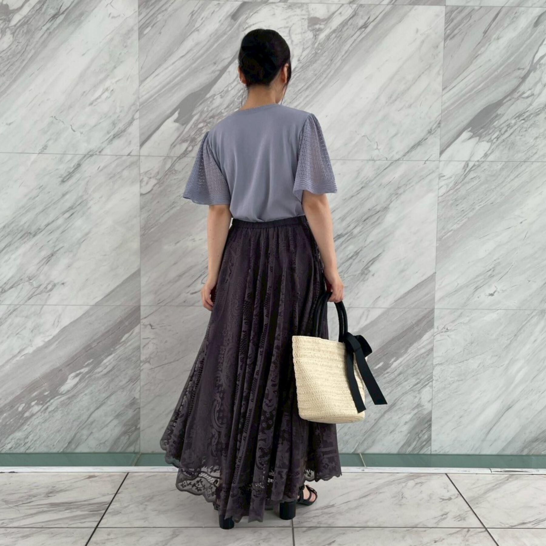 Couture broach「【手洗い可能・UV・アンチピリング・接触冷感・二の腕カバー】透かし袖ニットトップス」|ニット・セーター|