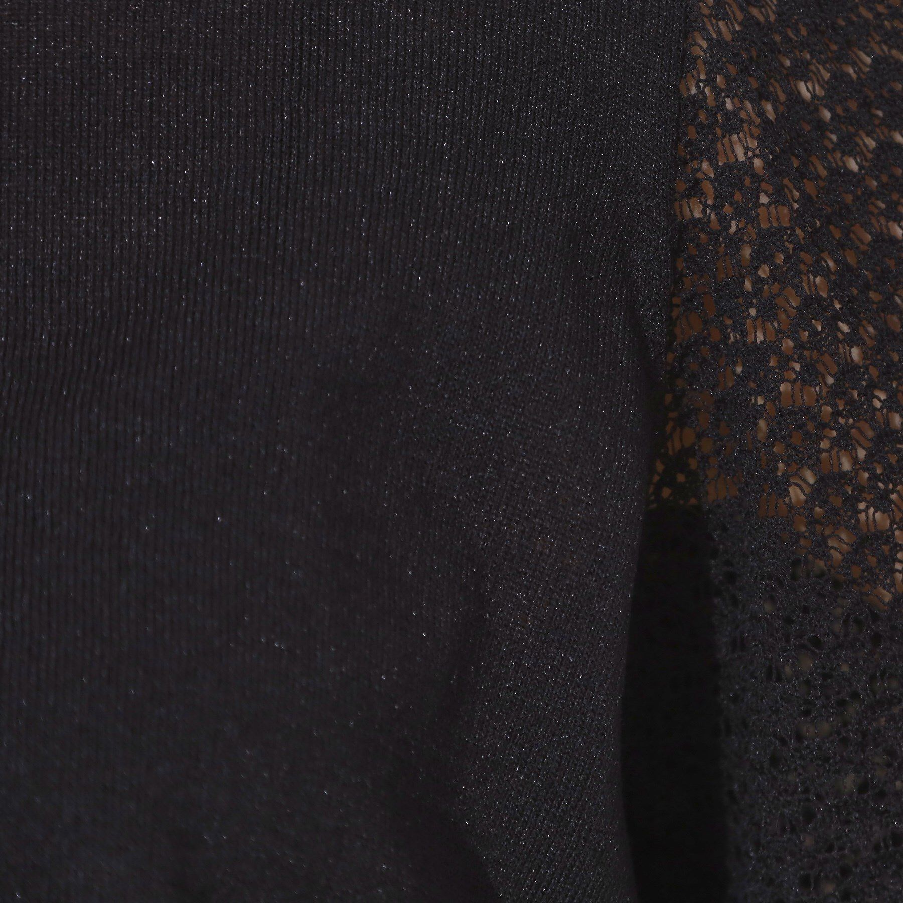 Couture broach「【手洗い可能・UV・アンチピリング・接触冷感・二の腕カバー】透かし袖ニットトップス」|ニット・セーター|