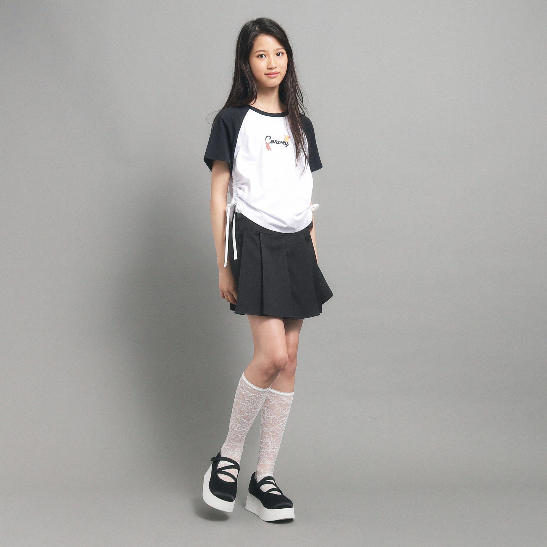 PINK-latte「【カラー追加/オールシーズン対応】ベルト付きプリーツスカート」|スカート|