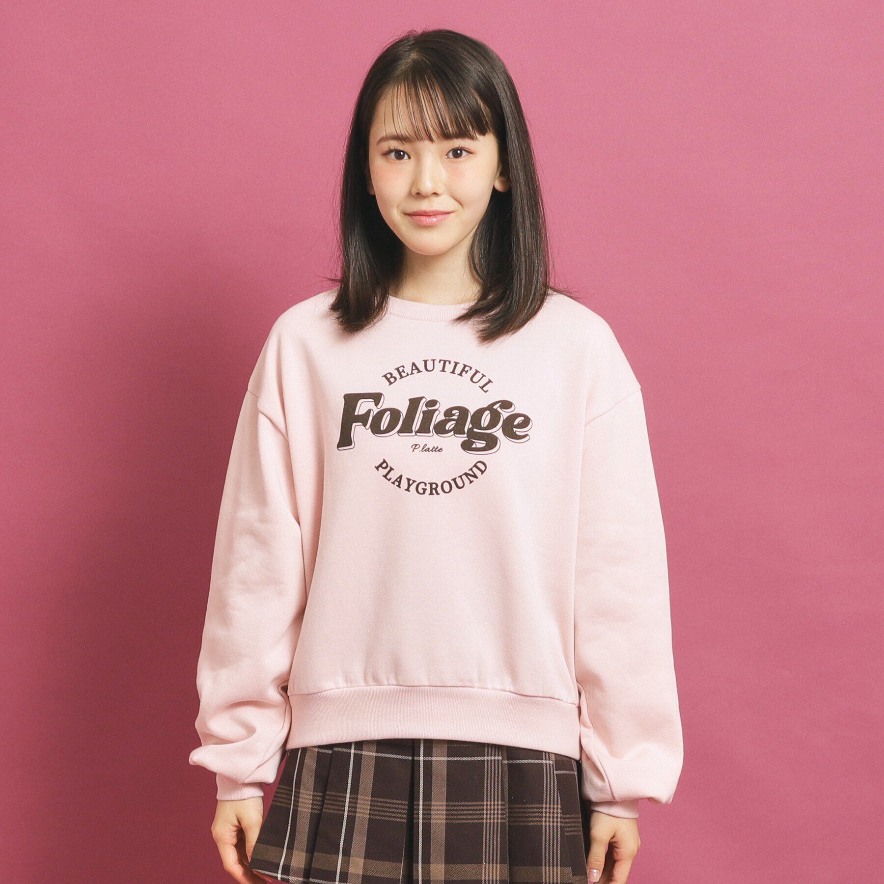 PINK-latte「【プチプラ】コットン混裏起毛スウェット」|その他|