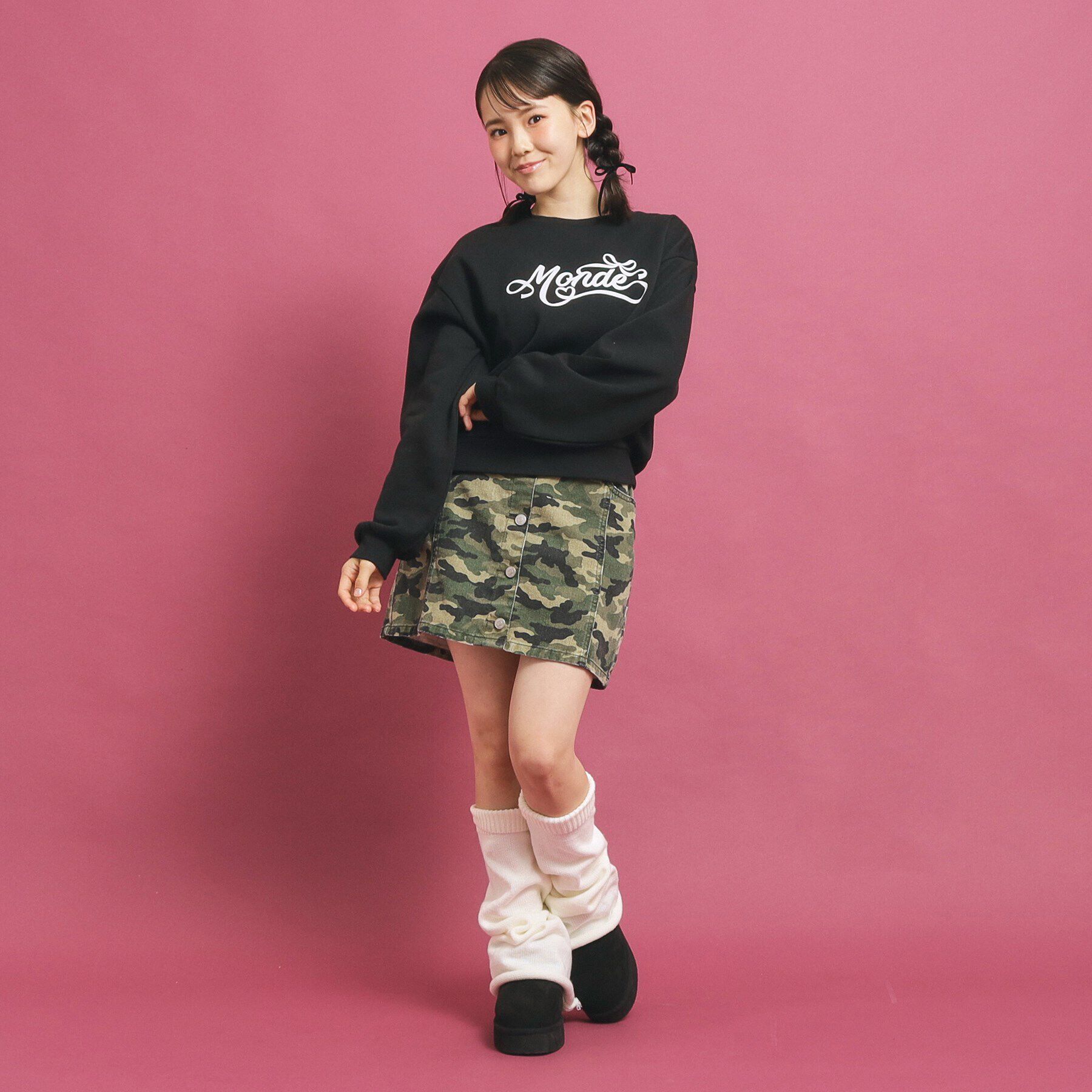 PINK-latte「【プチプラ】コットン混裏起毛スウェット」|その他|