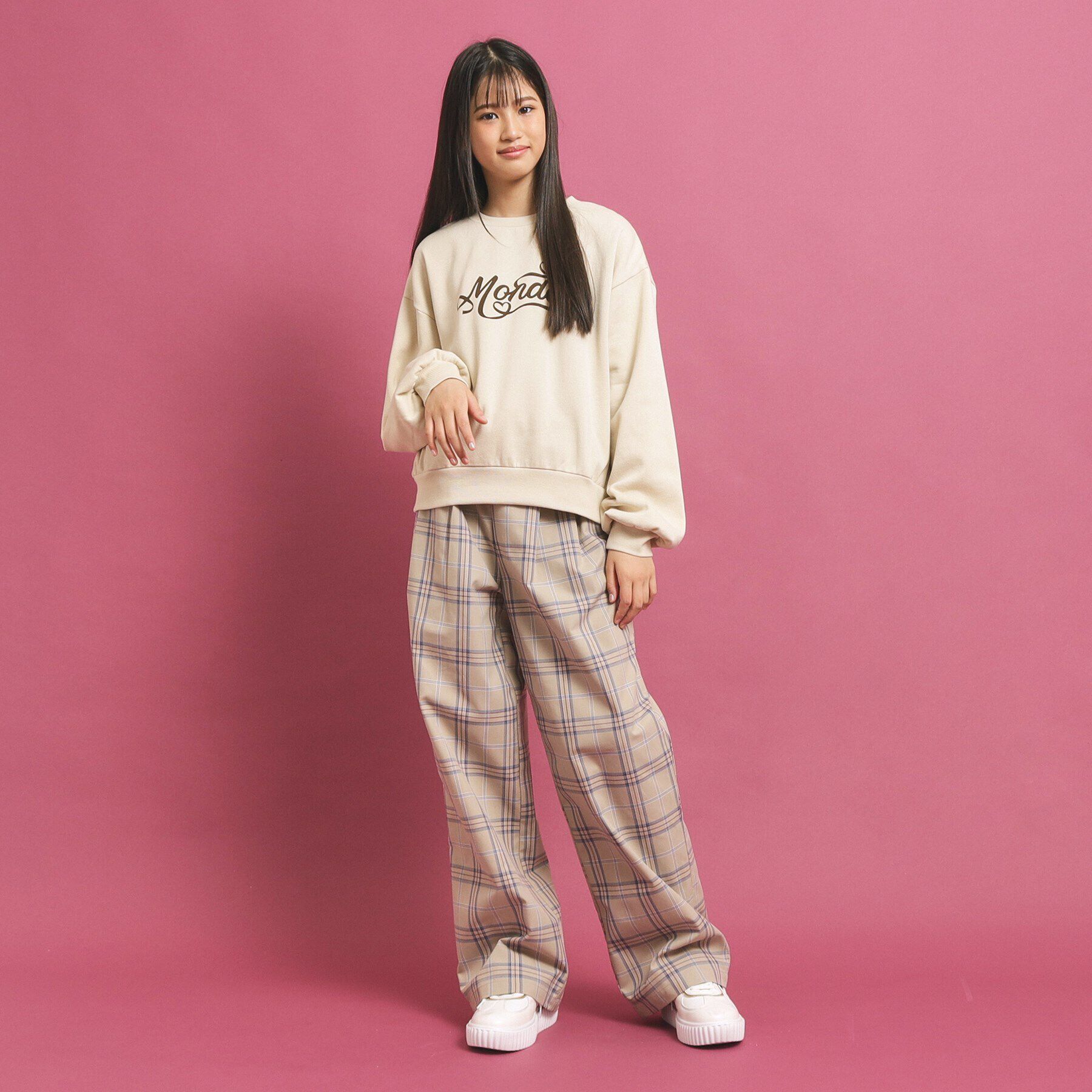 PINK-latte「【プチプラ】コットン混裏起毛スウェット」|その他|