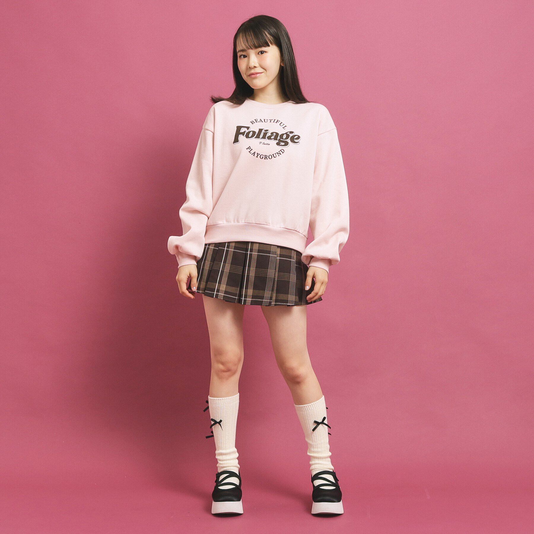 PINK-latte「【プチプラ】コットン混裏起毛スウェット」|その他|