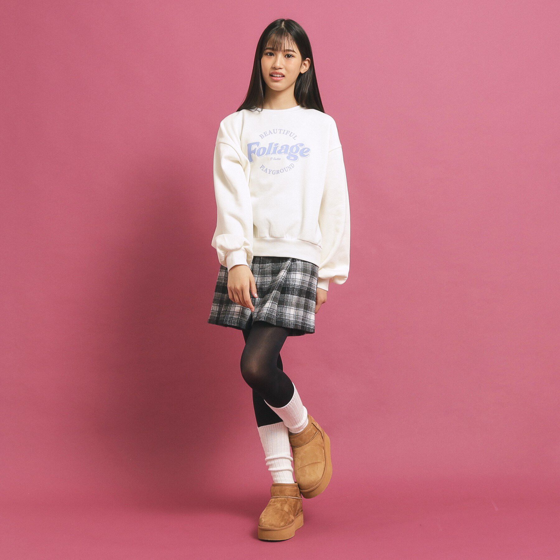 PINK-latte「【プチプラ】コットン混裏起毛スウェット」|その他|