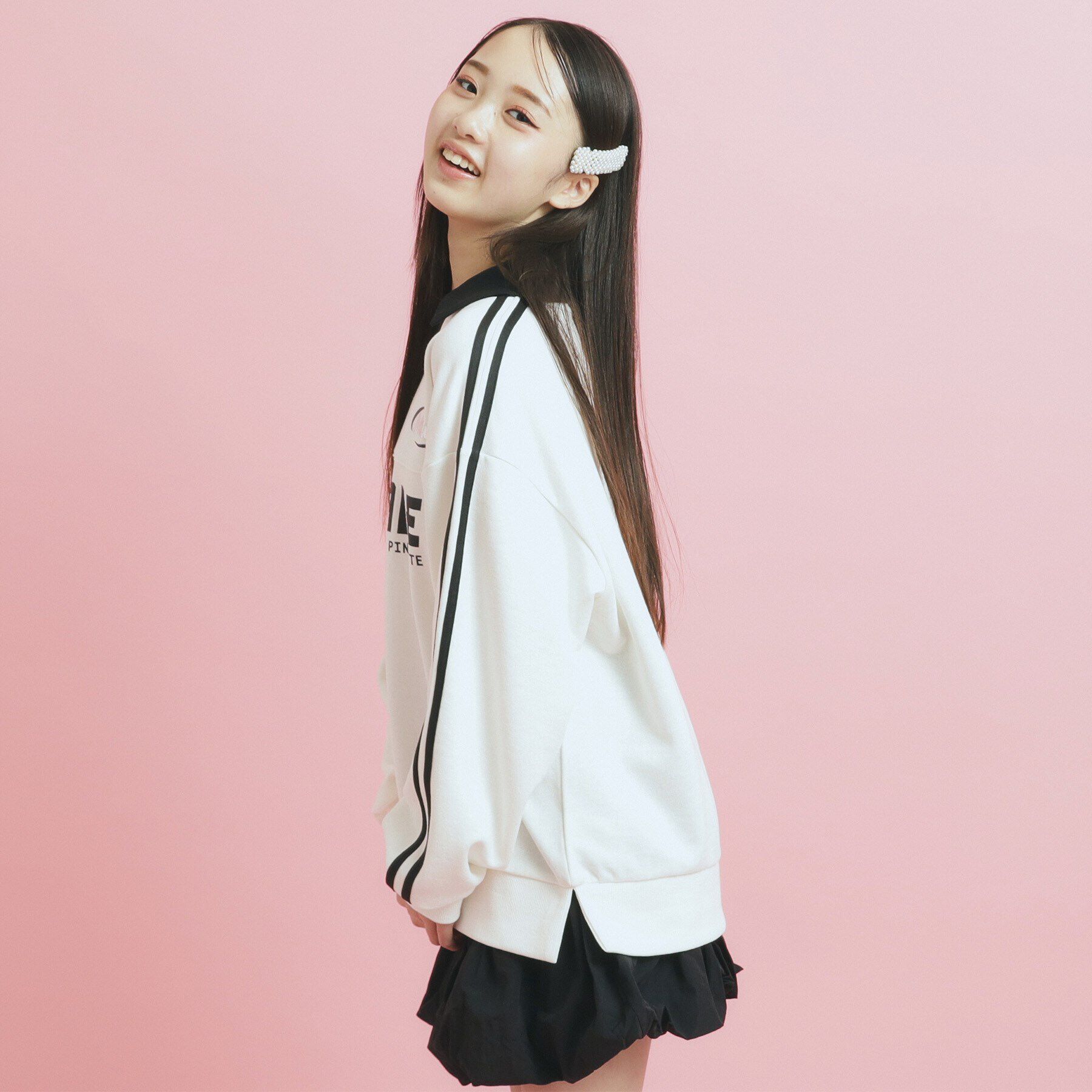 PINK-latte「トレンドVネックゲームシャツ」|Tシャツ・カットソー|