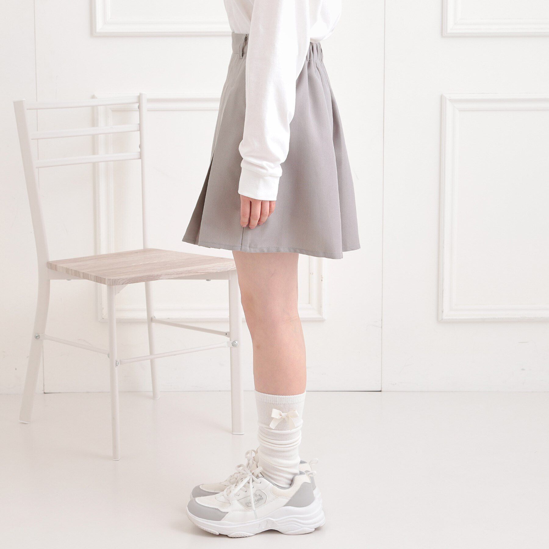 PINK-latte「インパンプリーツ無地スカート」|スカート|