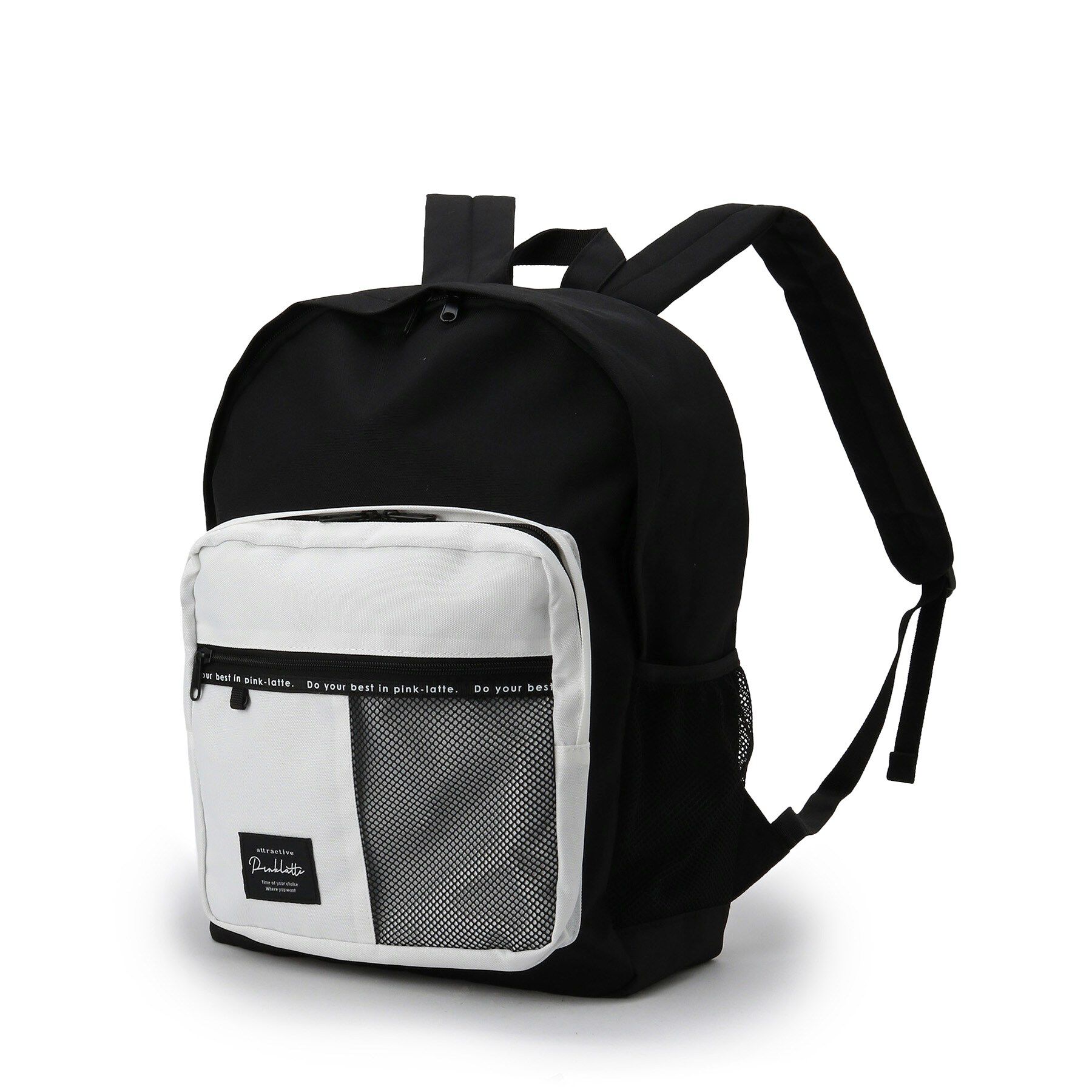 PINK-latte「【容量約23L】バイカラーメッシュリュック」|リュック|