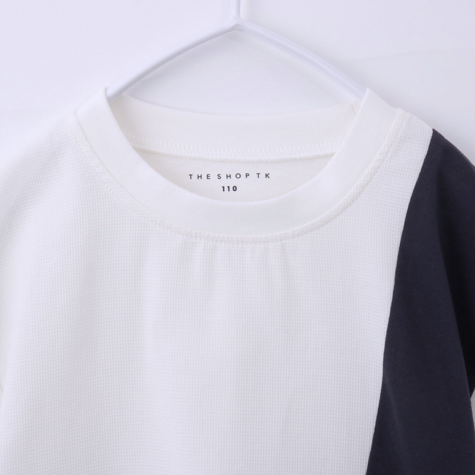 THE SHOP TK「【110-150/再入荷！パパとおそろい】ブロッキングTシャツ」|Tシャツ・カットソー|