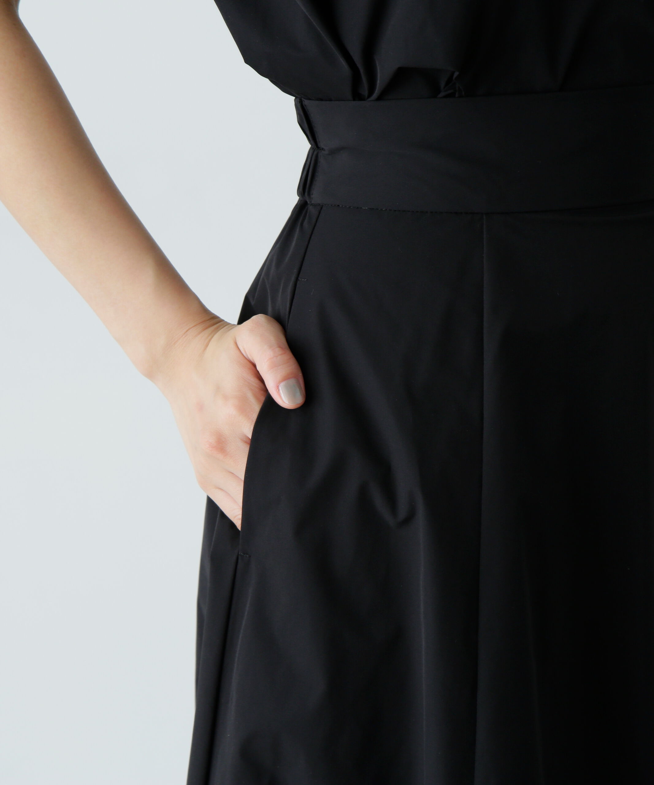  「シャーリングスリーブブラウス&times;スカートセット」|ワンピース|