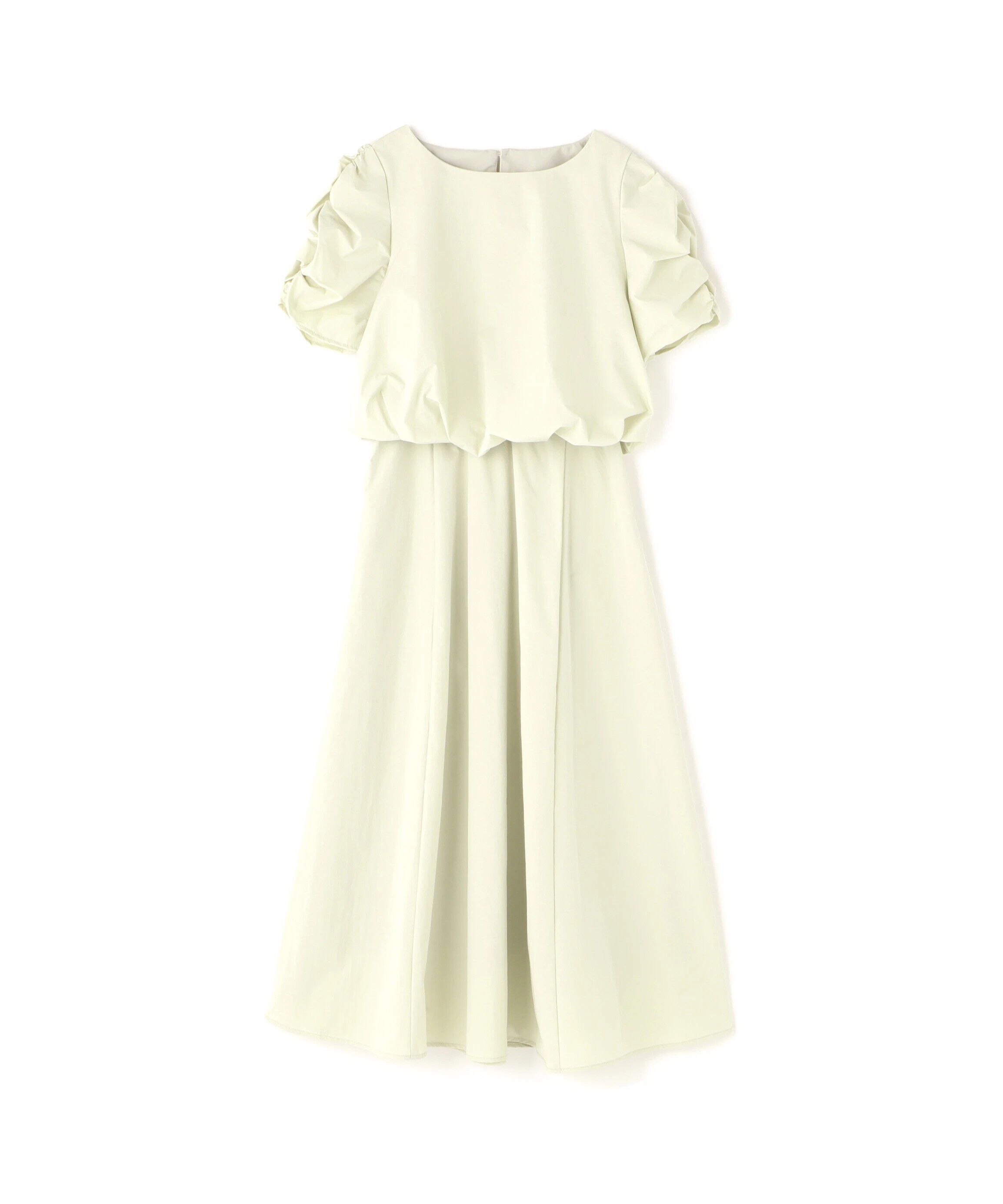  「シャーリングスリーブブラウス&times;スカートセット」|ワンピース|