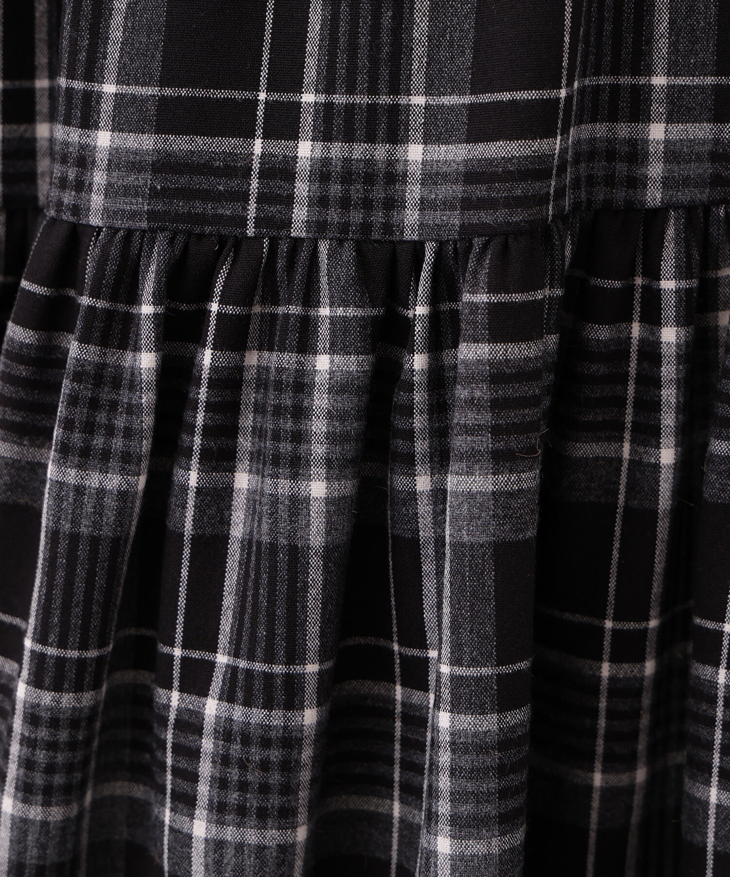  「チェックティアードスカート」|スカート|