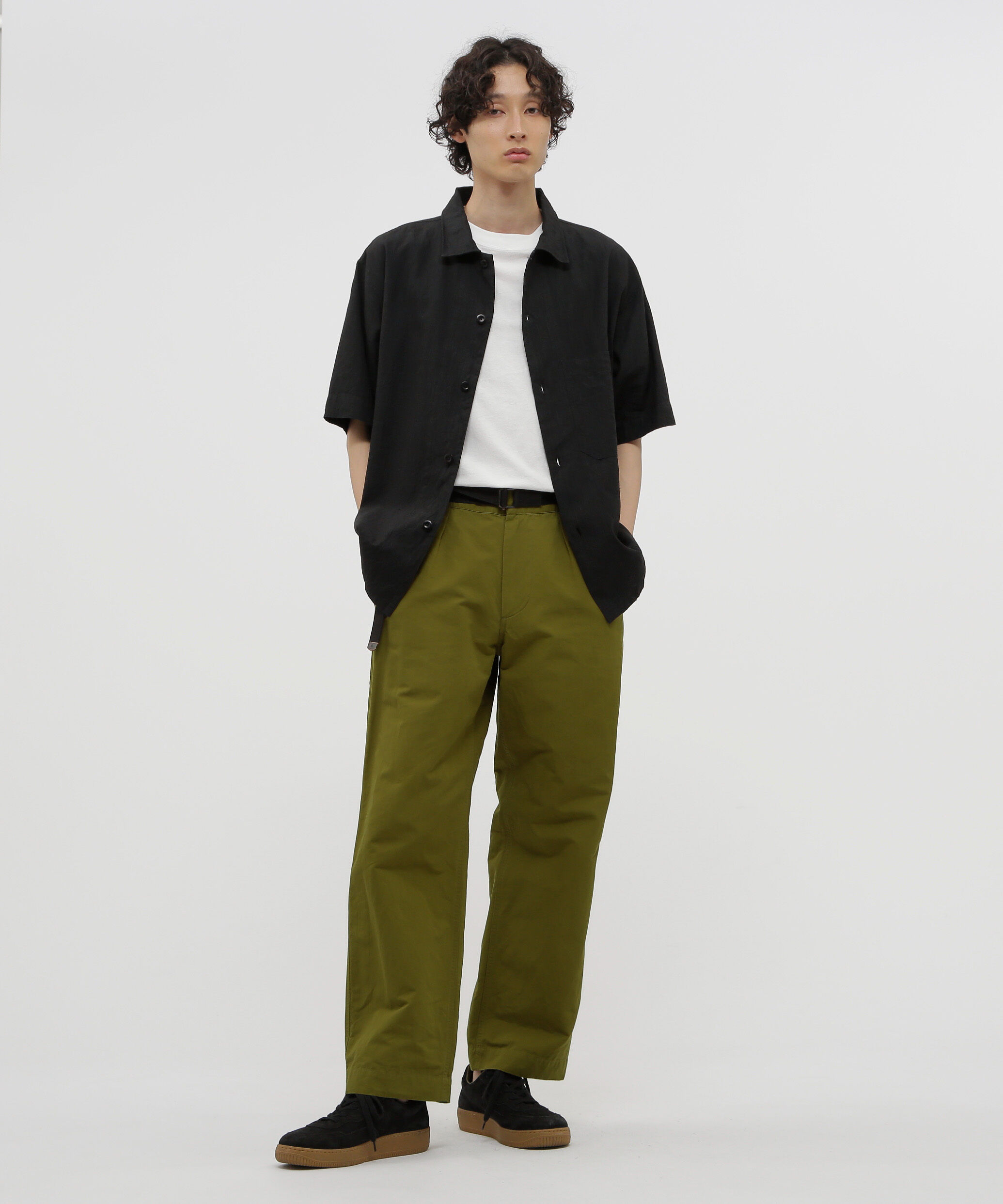 MHL.「WA-SHI COTTON PLAINWEAVE TROUSERS」|その他|KHAKI