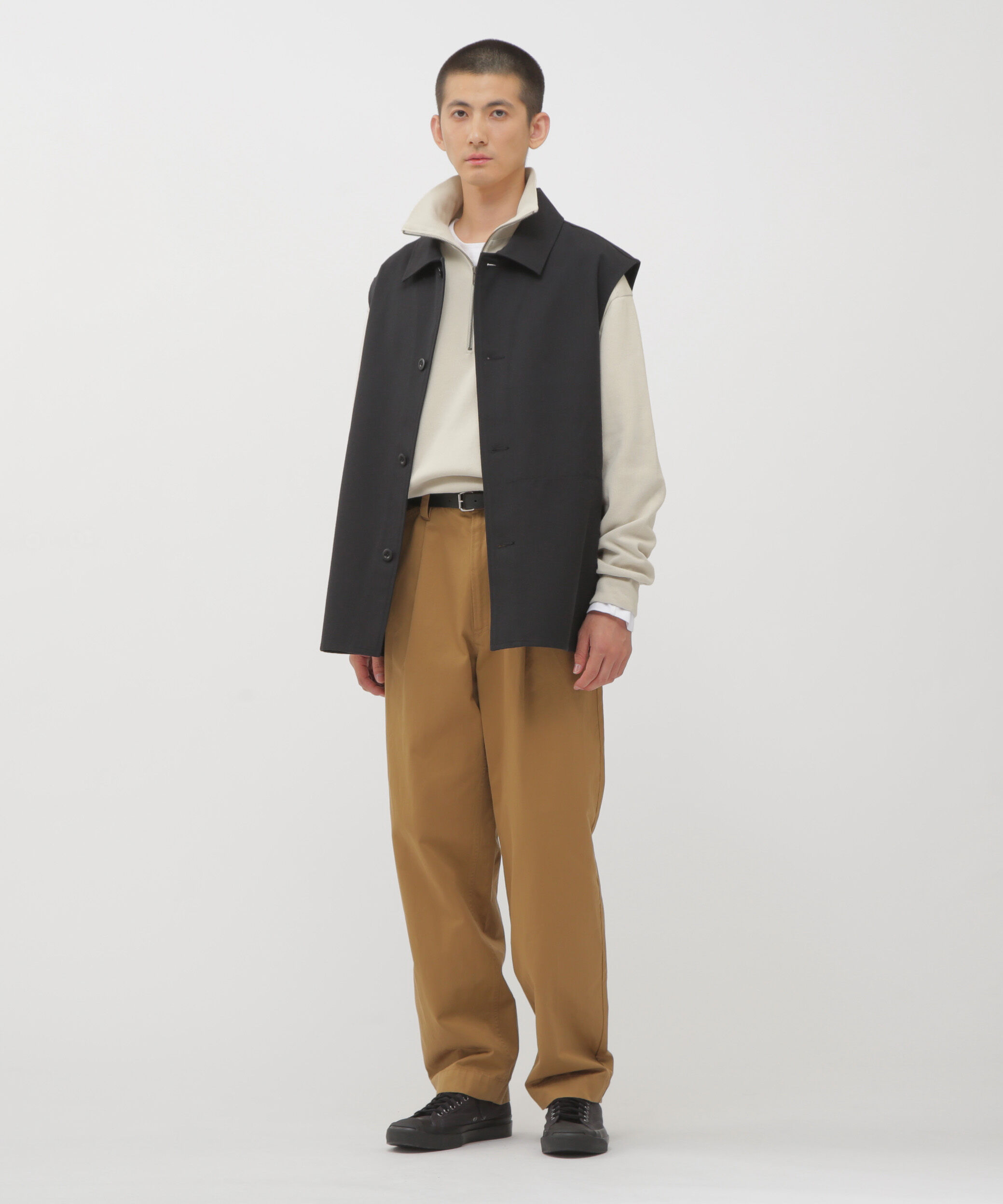 MHL.「DOUBLE FACE SOFT COTTON JERSEY TOP」|Tシャツ・カットソー|