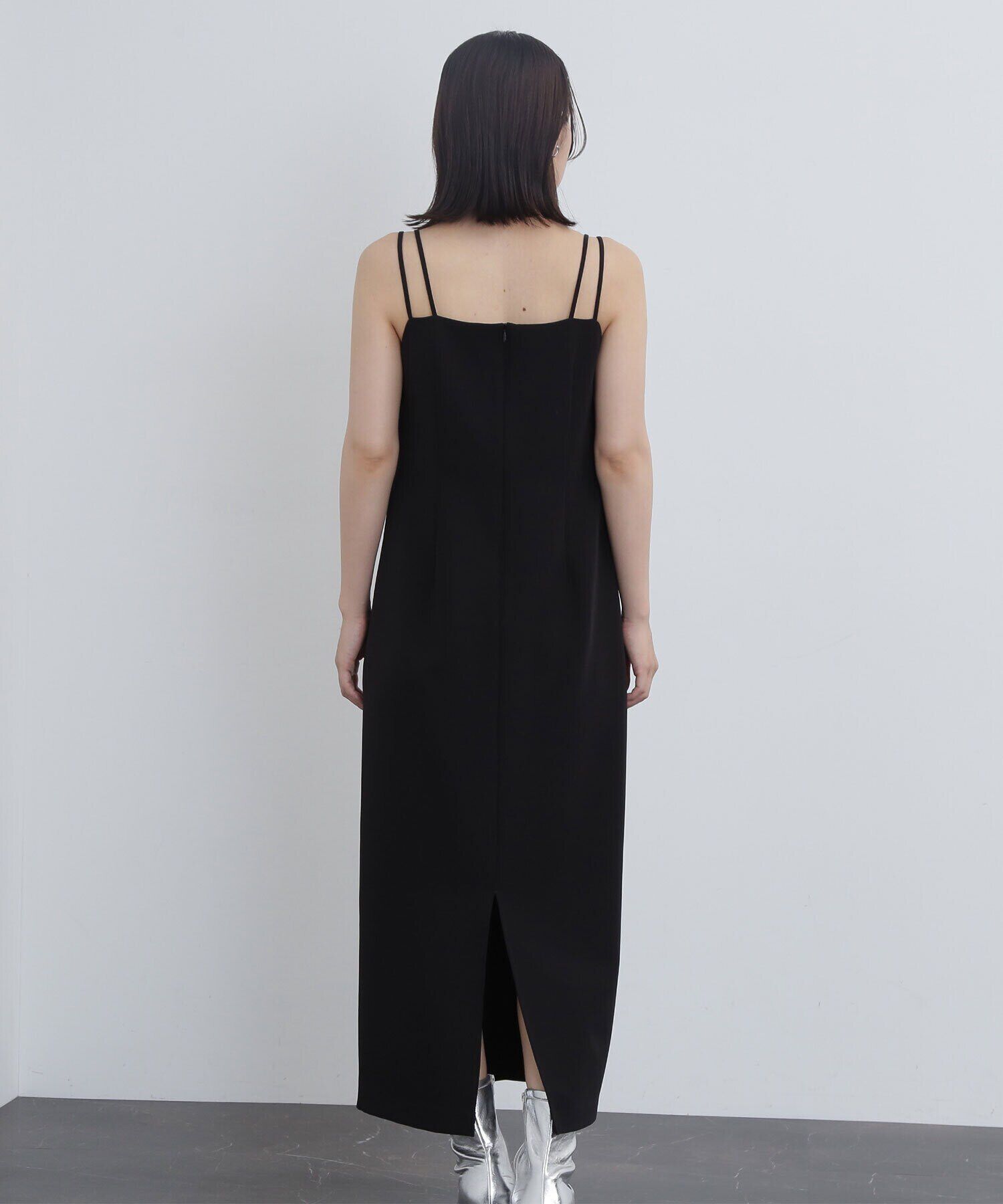  「透かし編みニット＆キャミワンピース」|ワンピース|