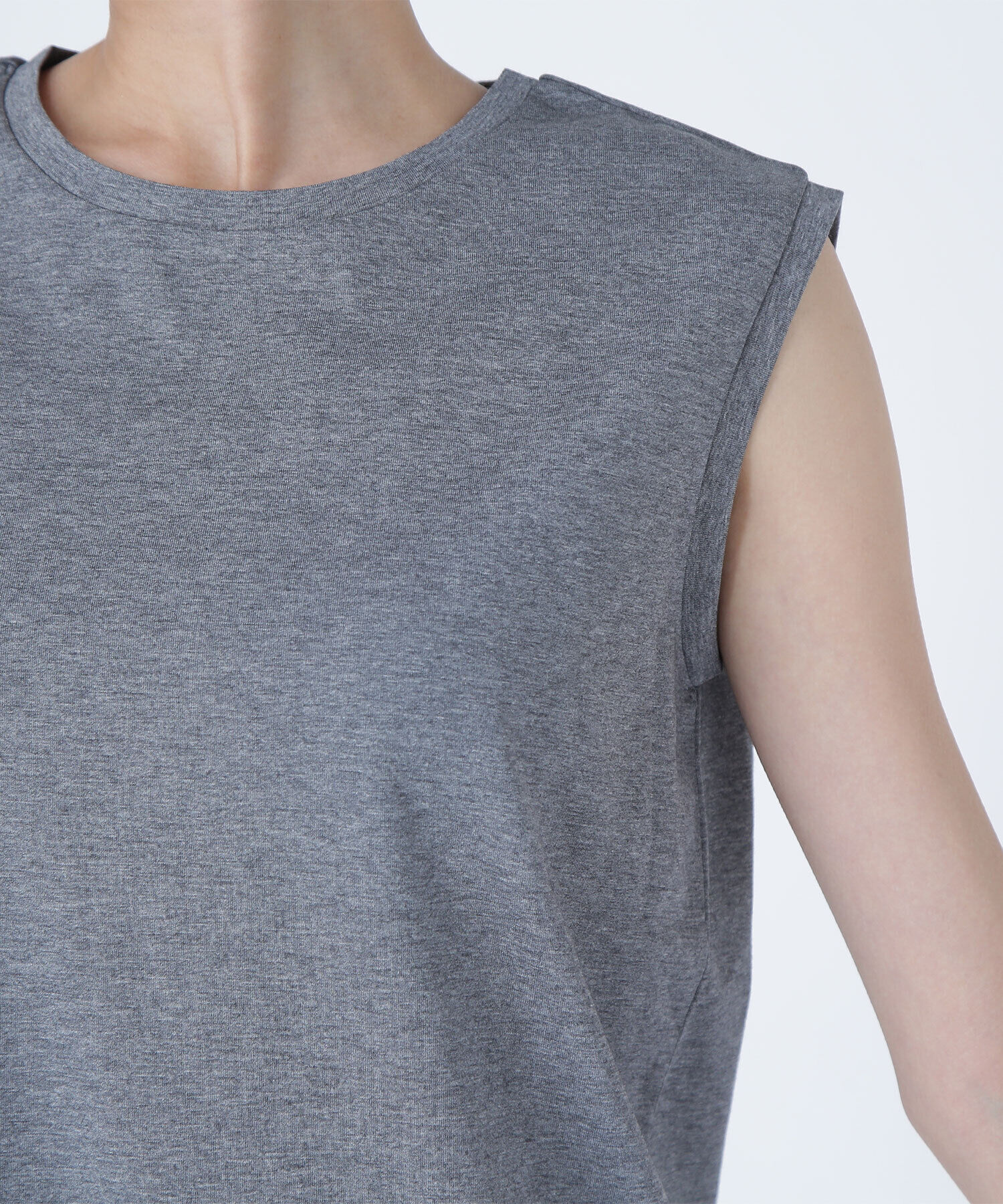  「メタルプレートノースリーブカットソー」|Tシャツ・カットソー|