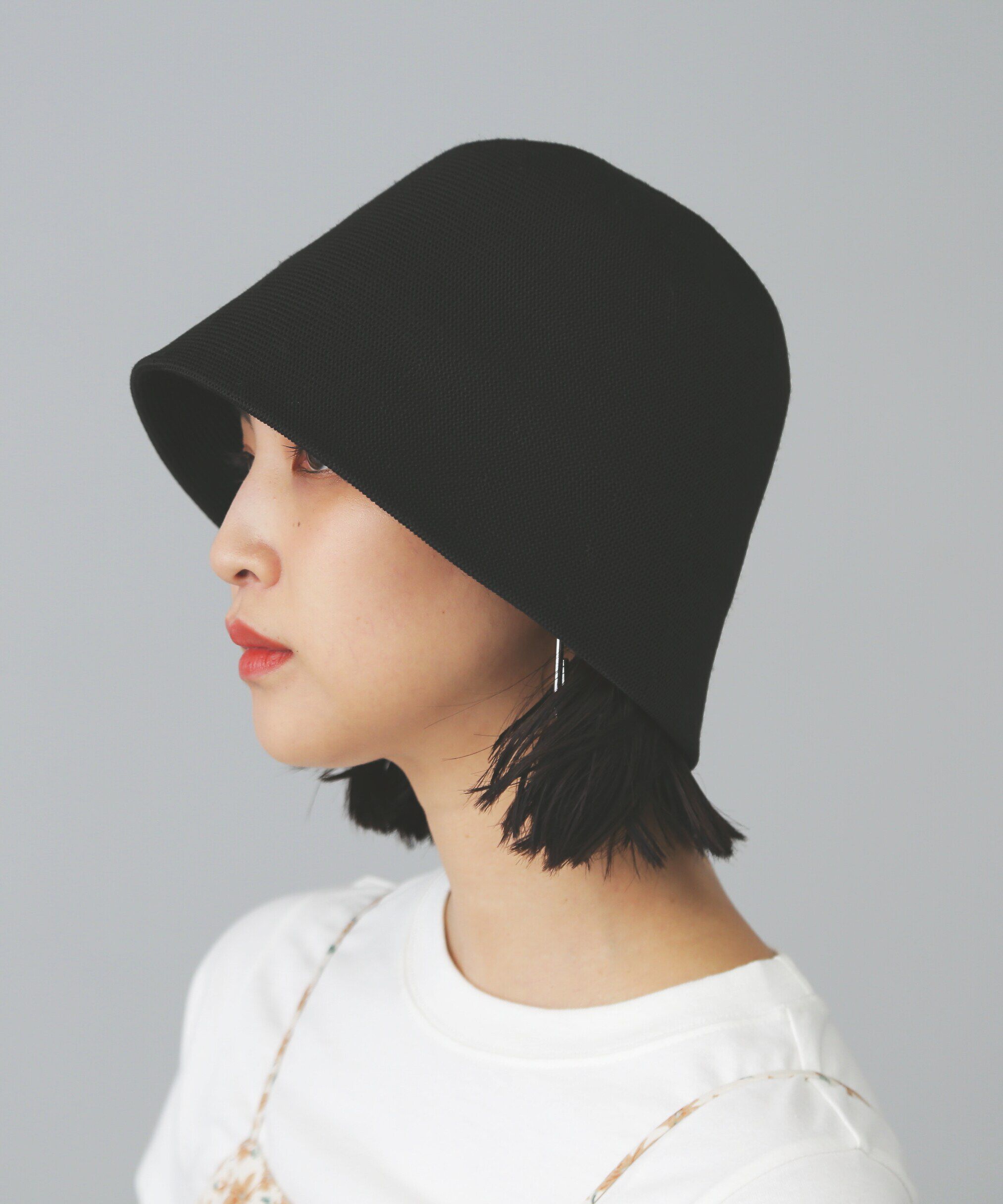  「サーモベル型ハット」|ソックス|ブラック