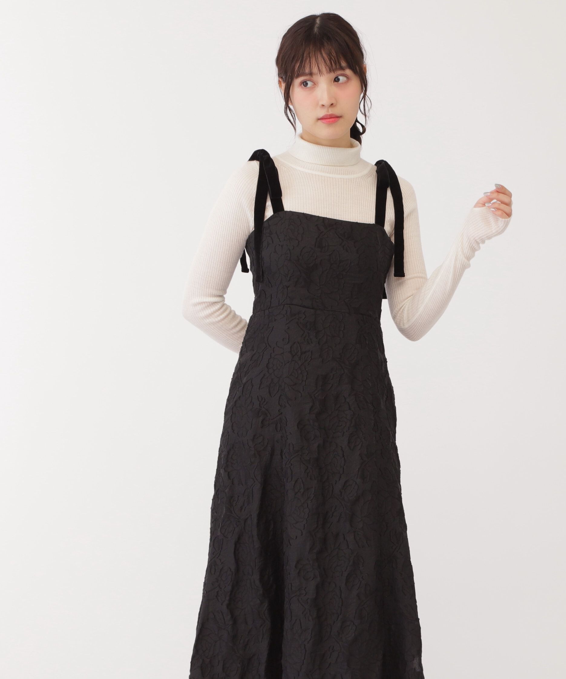  「◆ショルダーリボンキャミワンピース」|ワンピース|