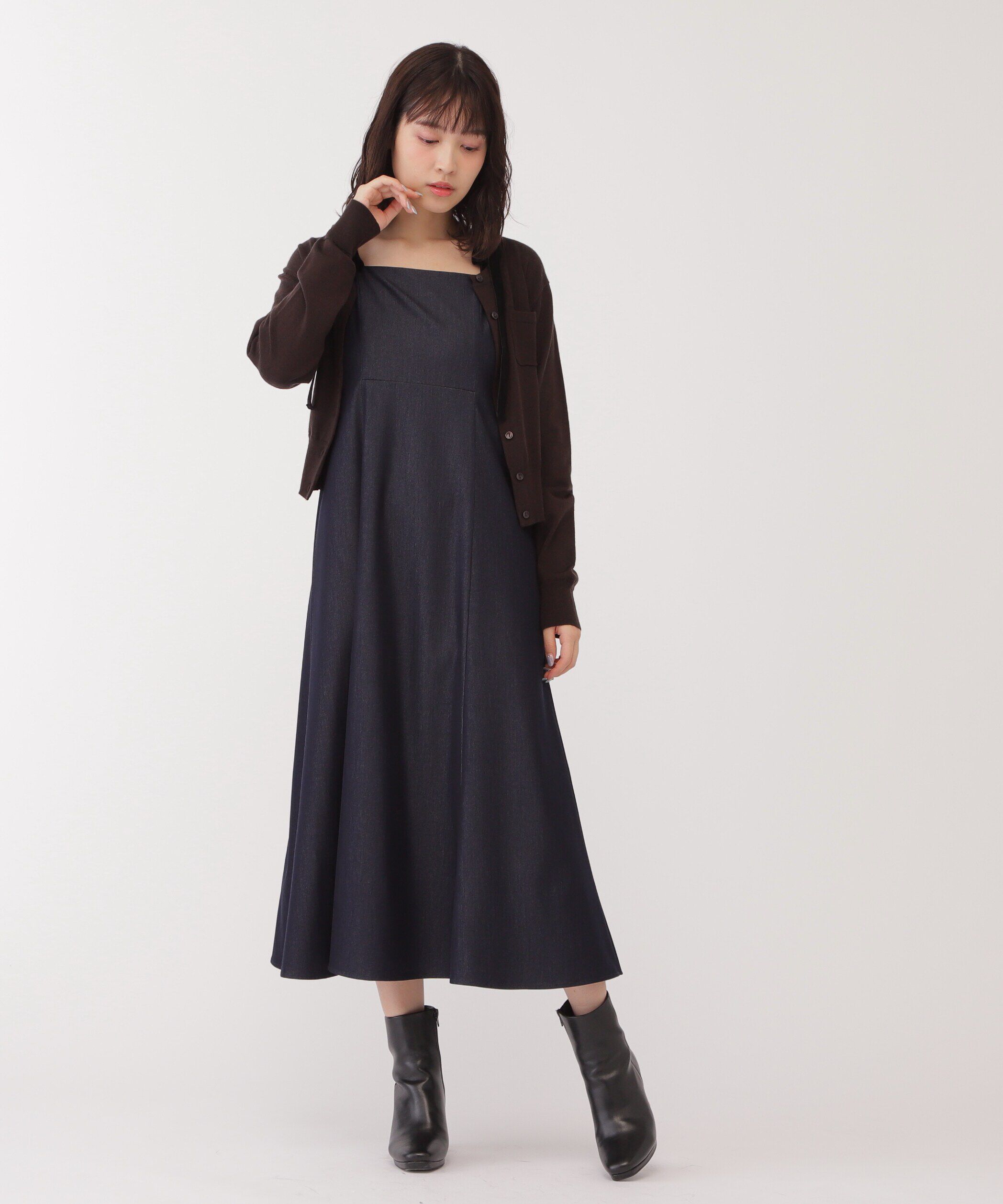  「◆ショルダーリボンキャミワンピース」|ワンピース|