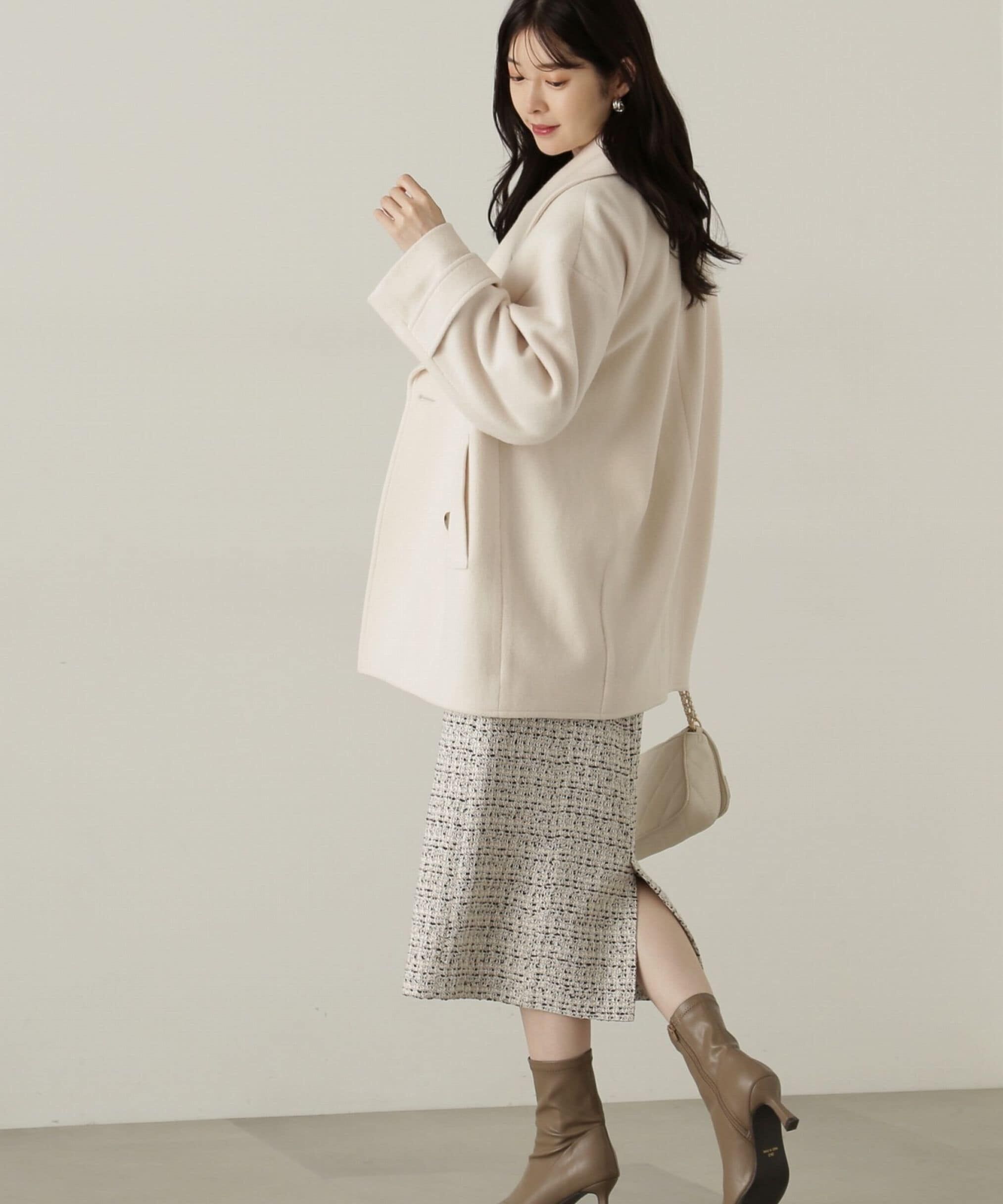 PROPORTION BODY DRESSING「ミックスツイードタイトスカート　24AW」|スカート|