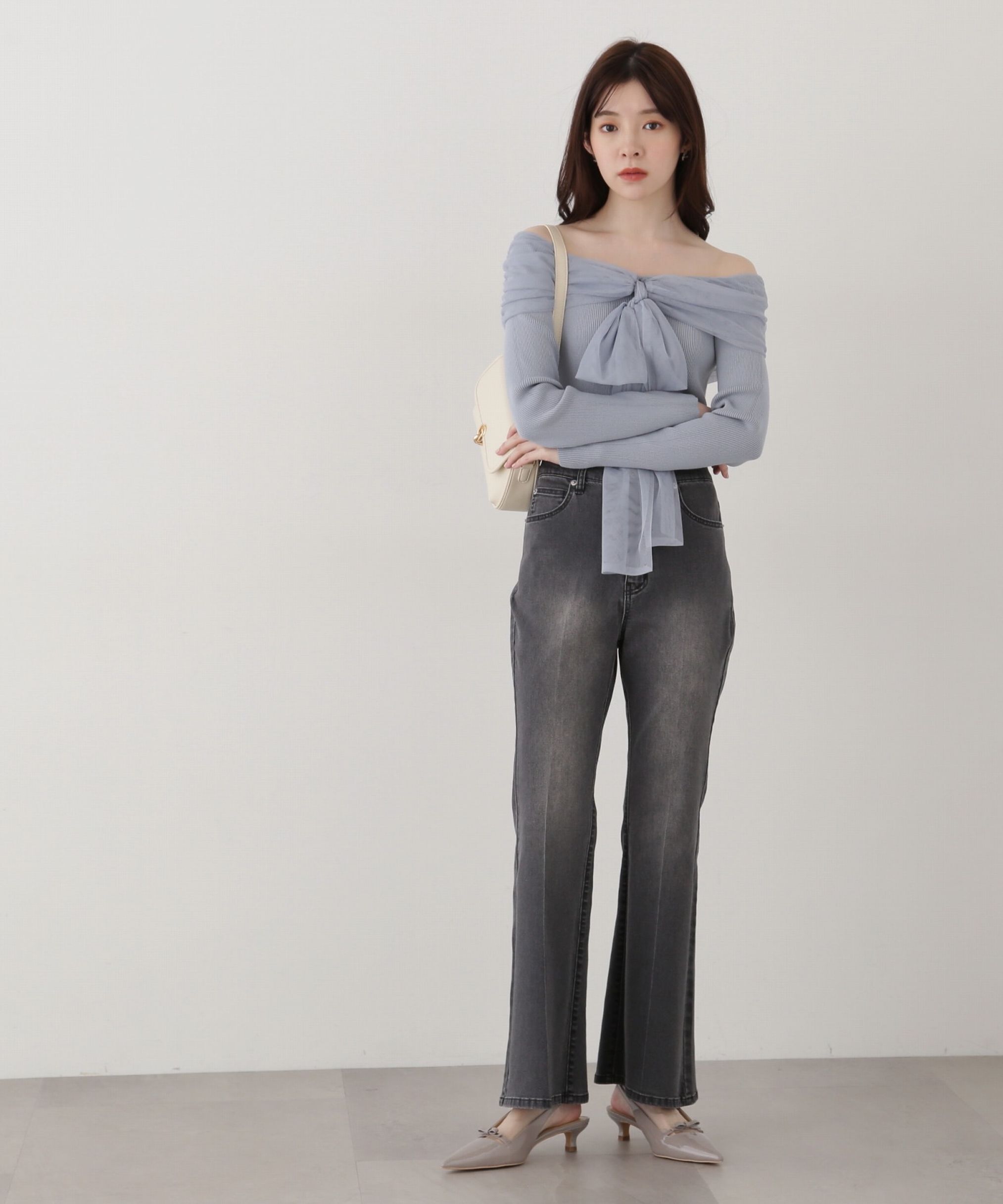 PROPORTION BODY DRESSING「ベルボトムデニムパンツ」|その他|