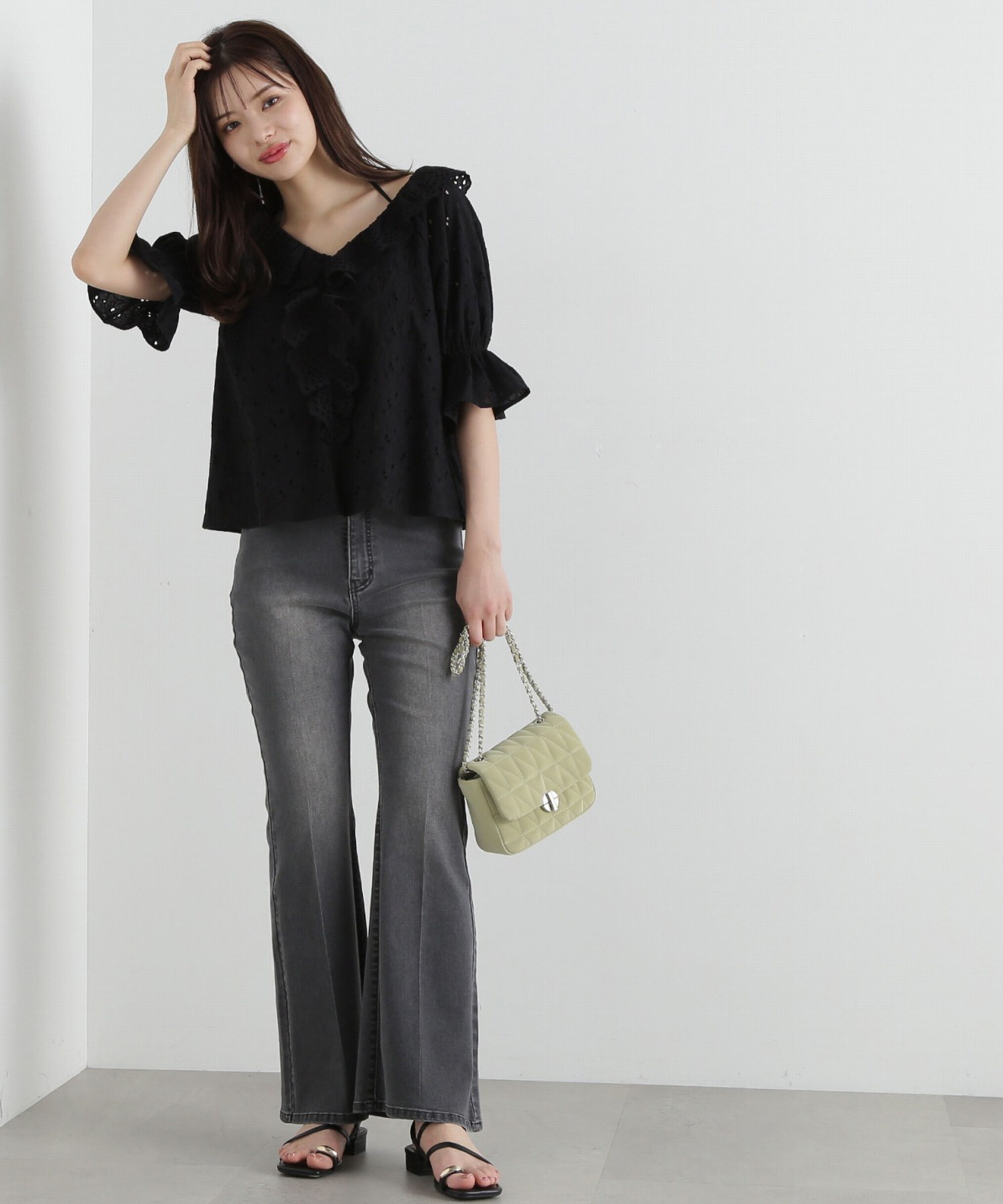 PROPORTION BODY DRESSING「ベルボトムデニムパンツ」|その他|