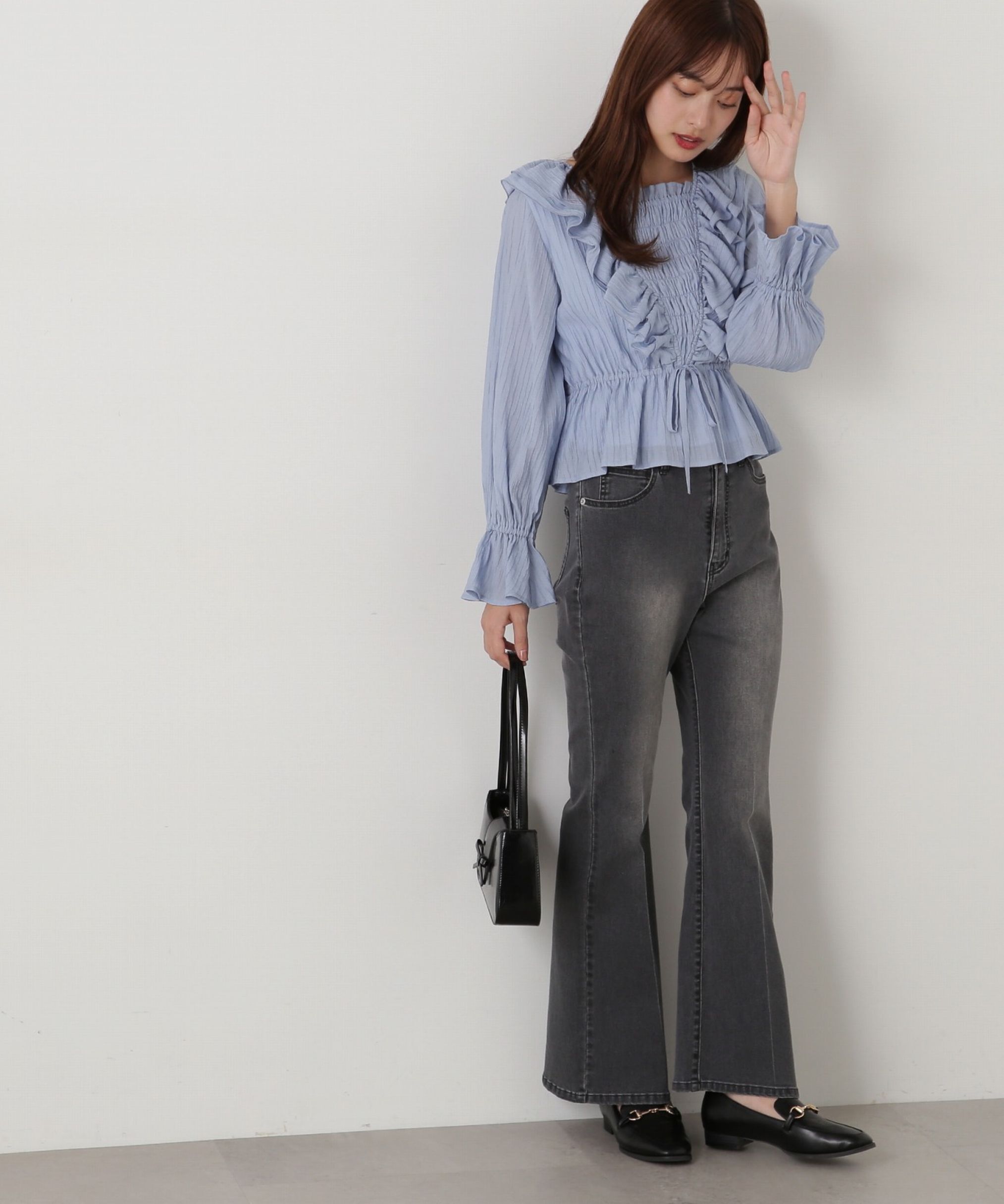 PROPORTION BODY DRESSING「ベルボトムデニムパンツ」|その他|