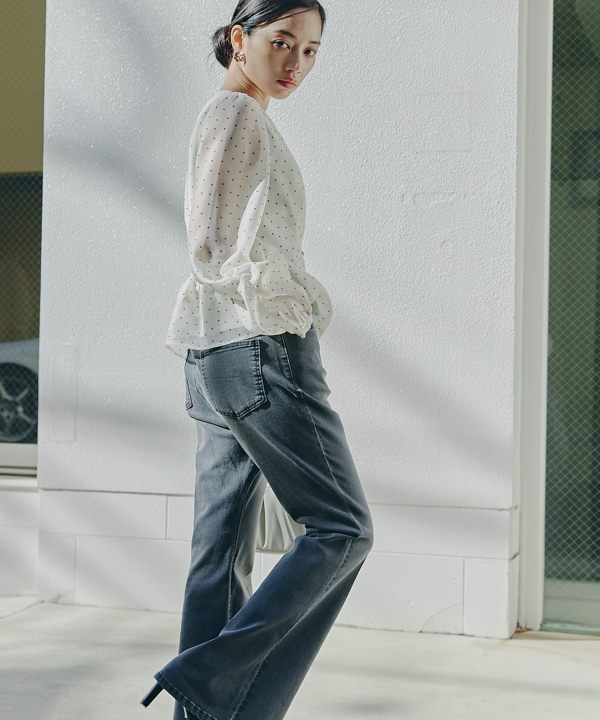 PROPORTION BODY DRESSING「ベルボトムデニムパンツ」|その他|