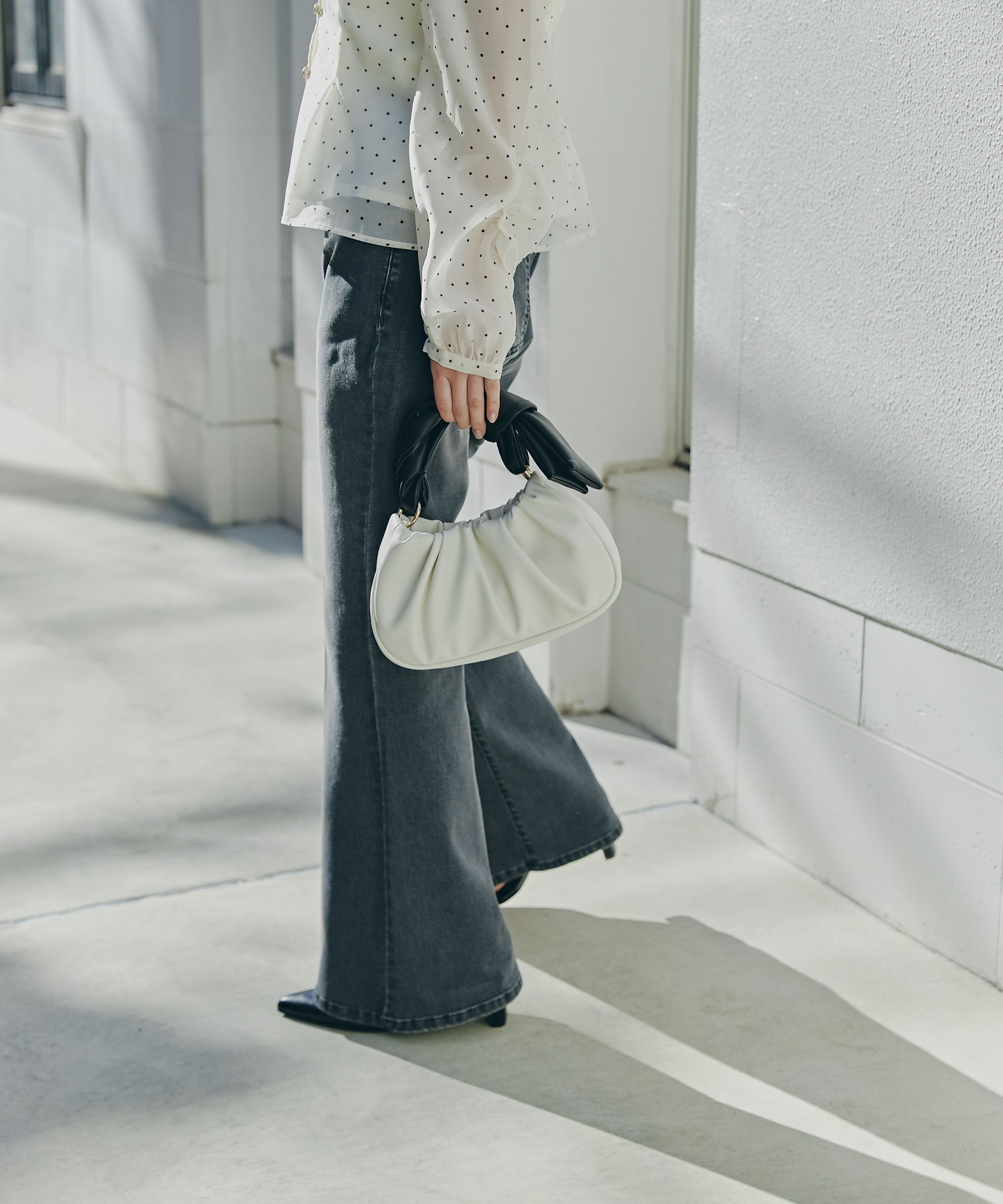 PROPORTION BODY DRESSING「ベルボトムデニムパンツ」|その他|