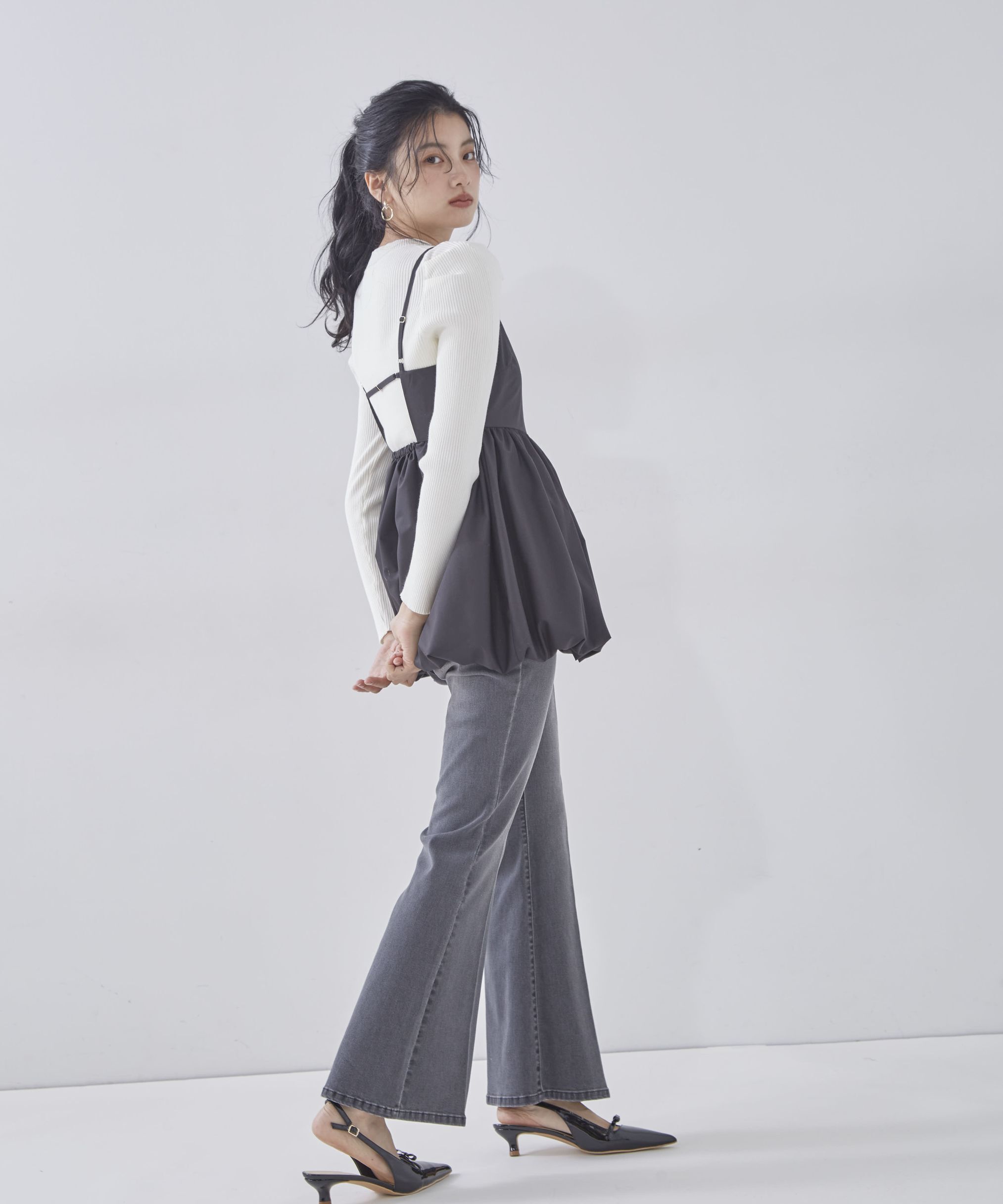 PROPORTION BODY DRESSING「ベルボトムデニムパンツ」|その他|