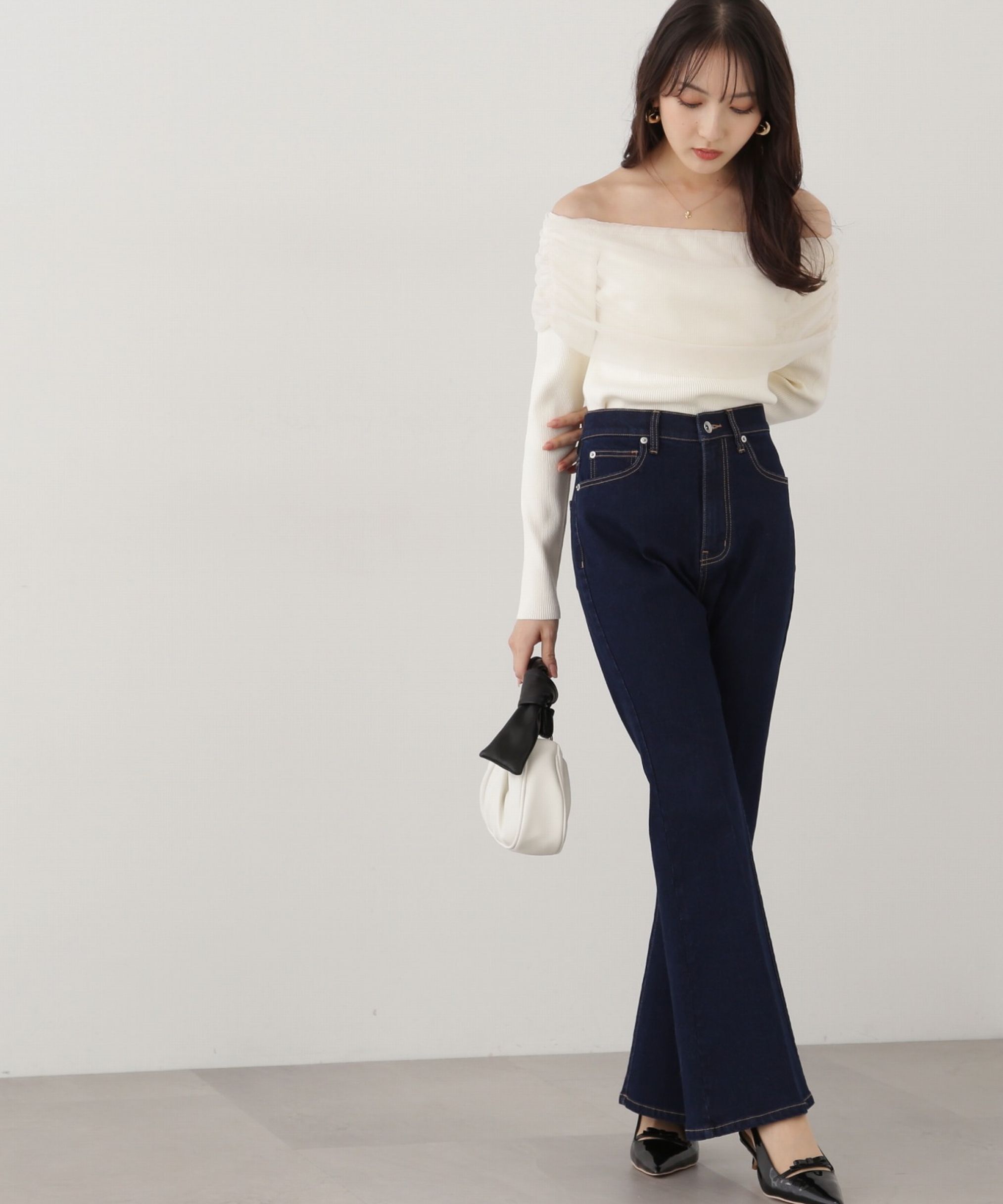 PROPORTION BODY DRESSING「ベルボトムデニムパンツ」|その他|