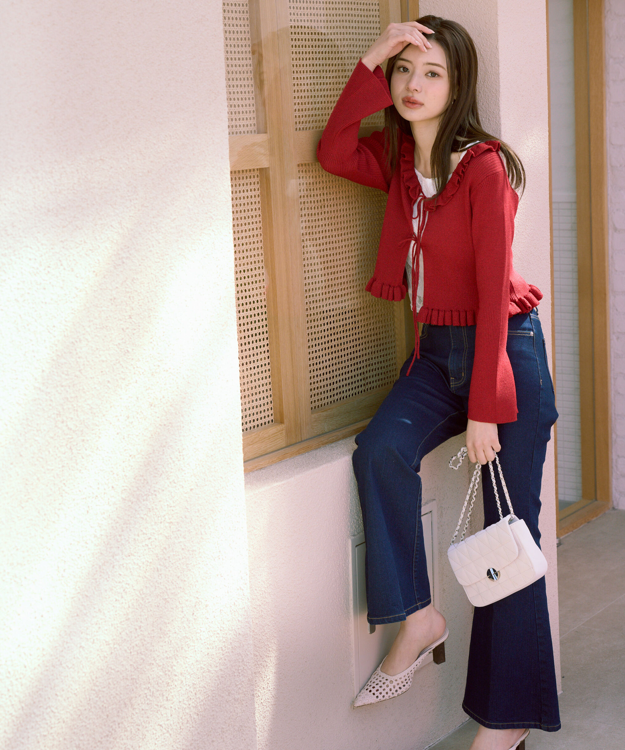 PROPORTION BODY DRESSING「ベルボトムデニムパンツ」|その他|