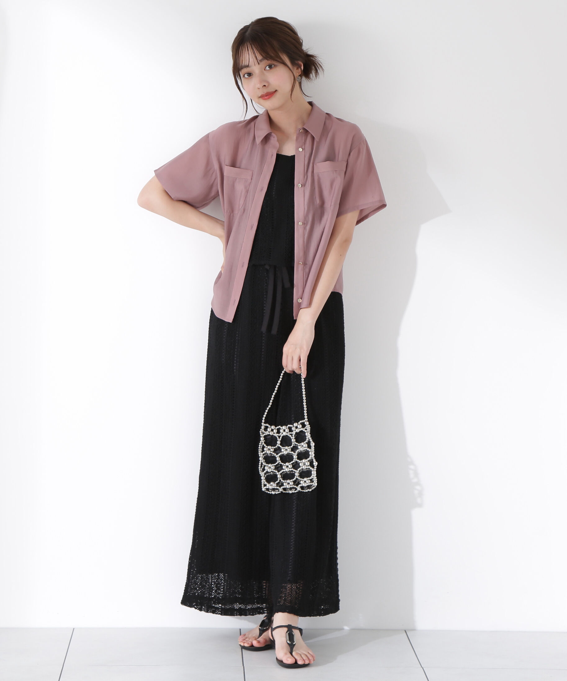 PROPORTION BODY DRESSING「《EDIT COLOGNE》レースキャミロンパース」|ワンピース|