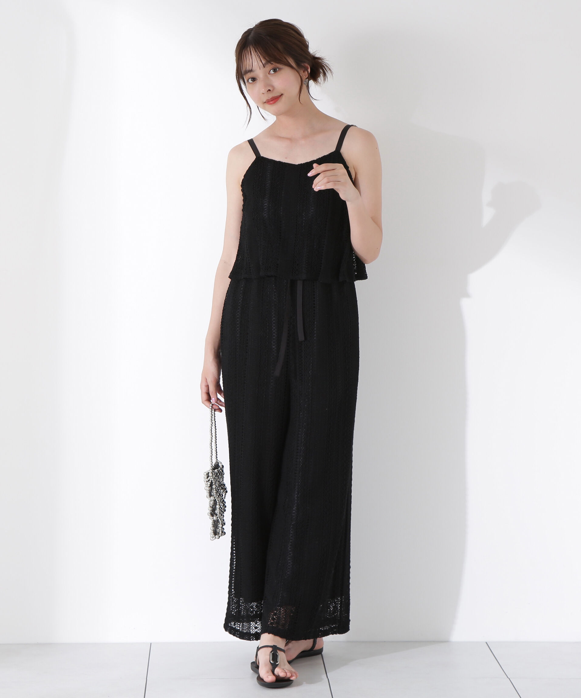 PROPORTION BODY DRESSING「《EDIT COLOGNE》レースキャミロンパース」|ワンピース|