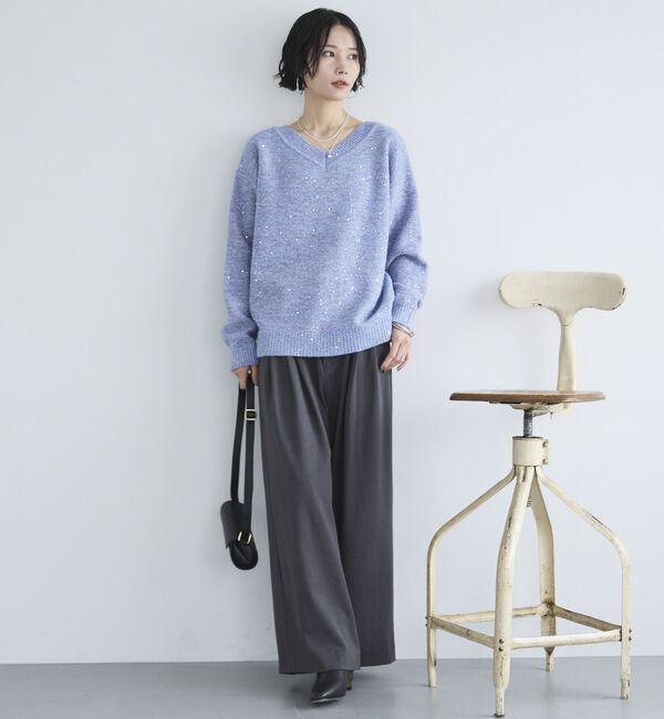 Doux archives「ＭＩＸヤーン２ＷＡＹニットプルオーバー」|ニット・セーター|